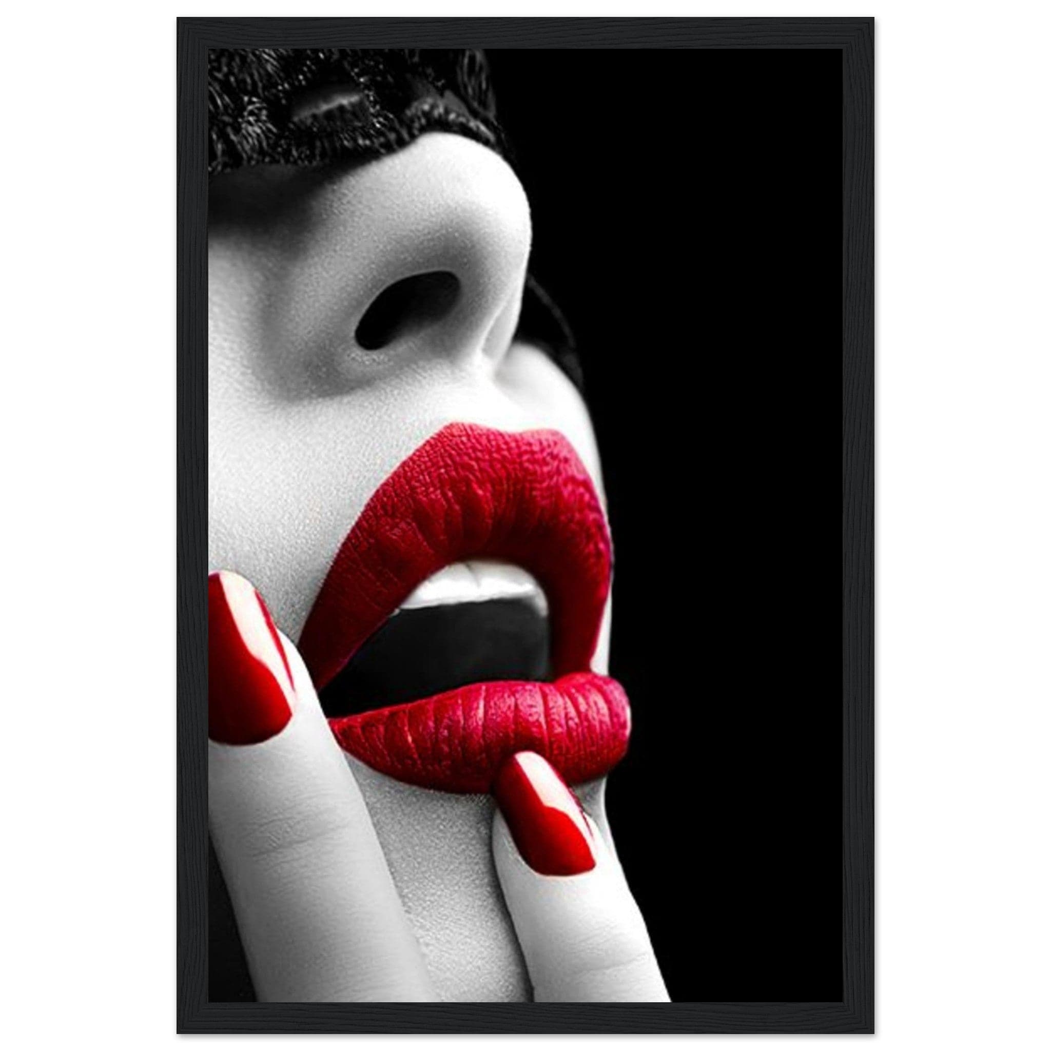 Canvanation Print Material 30x45 cm / 12x18″ / C Tableau Triptyque La Femme Rouge