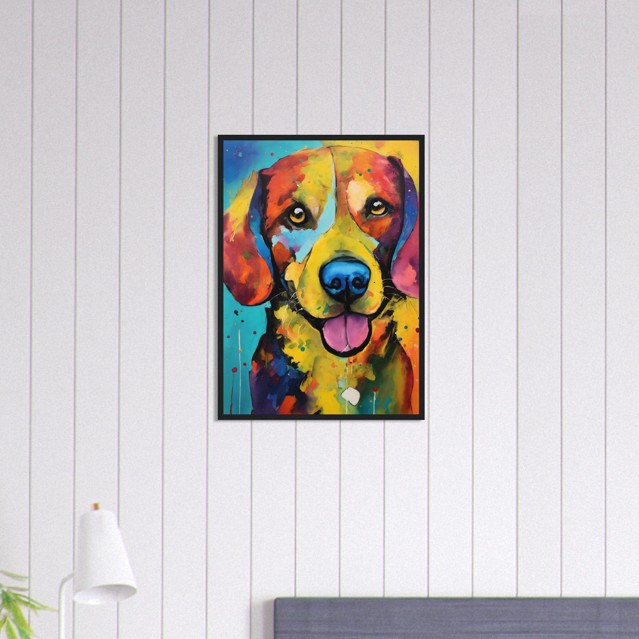 Canvanation Print Material 50x70 cm / 20x28″ Tableau Chien Regard Fidèle