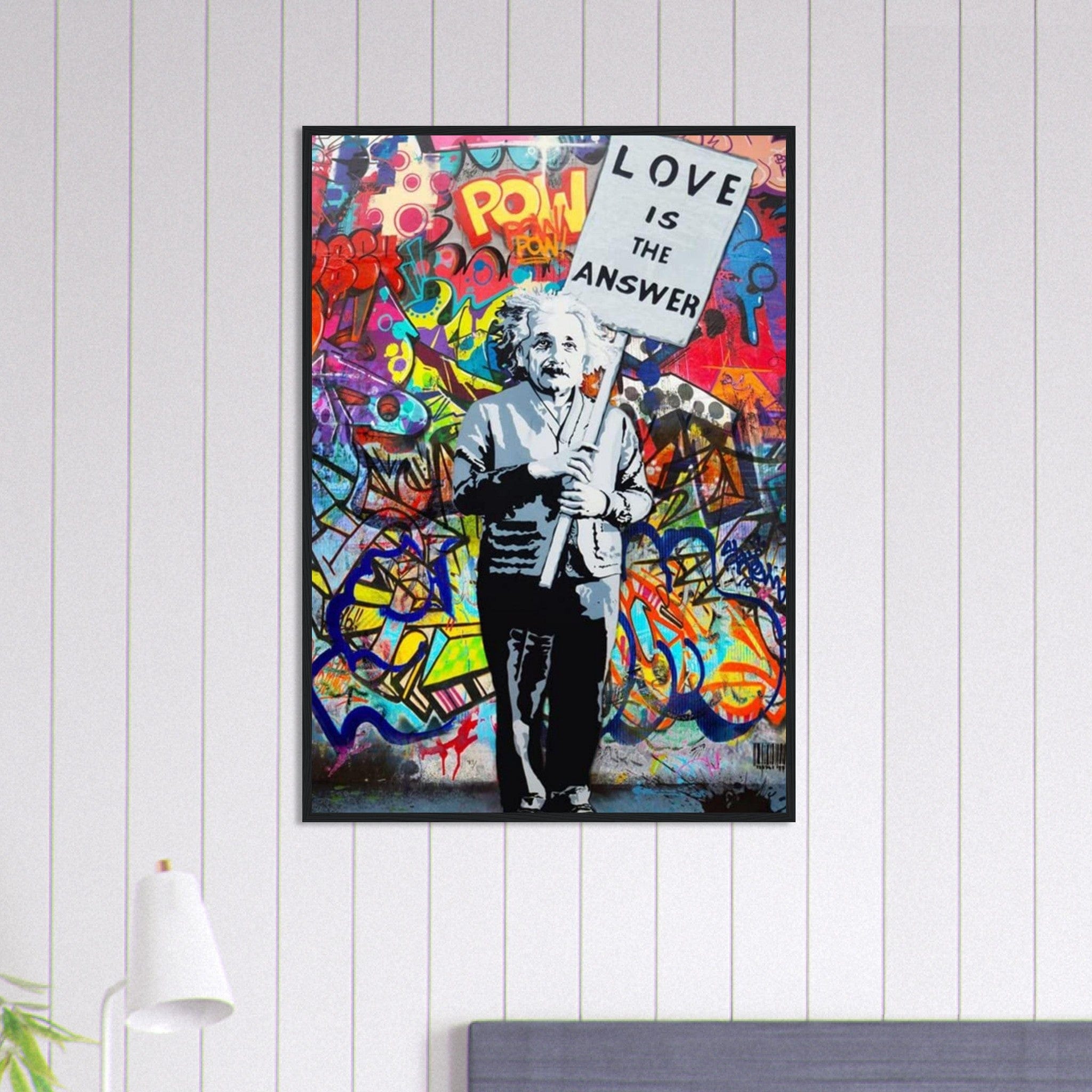 Canvanation Print Material 70x100 cm / 28x40″ Tableau Street Art Einstein