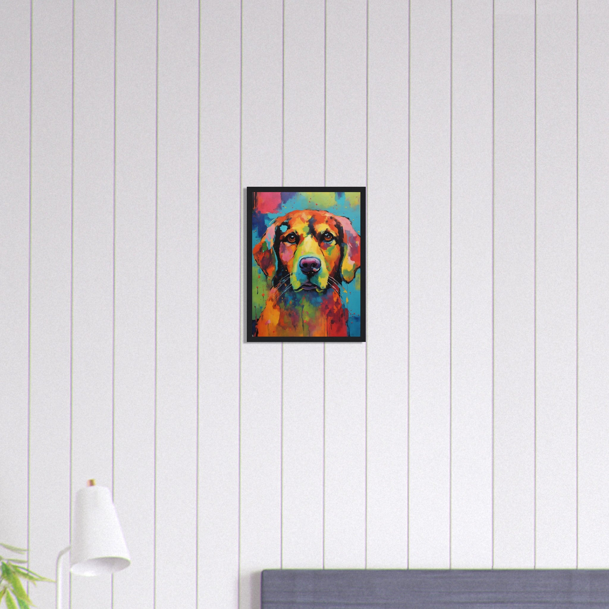 Canvanation Print Material 30x40 cm / 12x16″ Tableau Chien Compagnon Du Soir