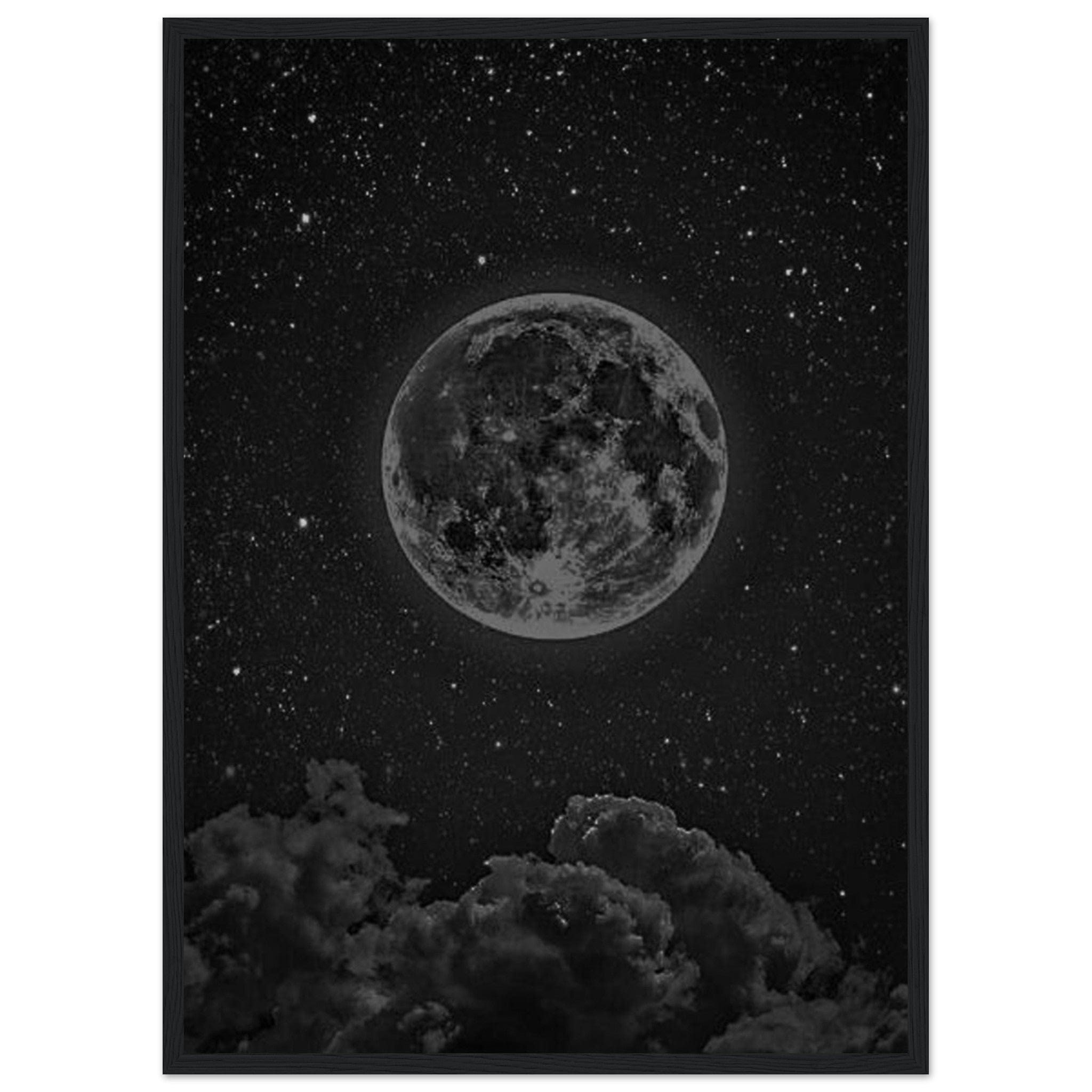 Tableau Peinture Lune - Canvanation