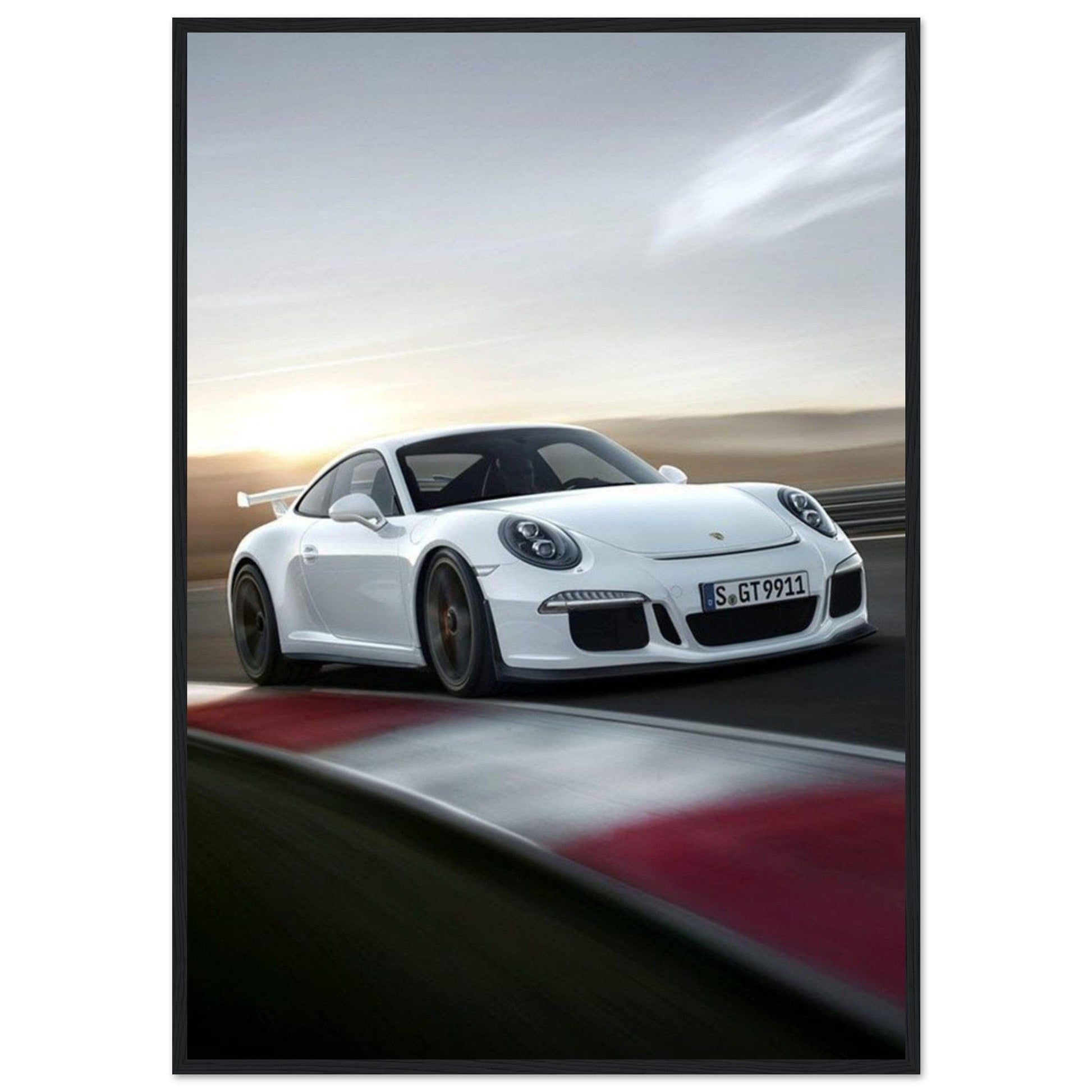 Tableau Porsche Blanche - Canvanation