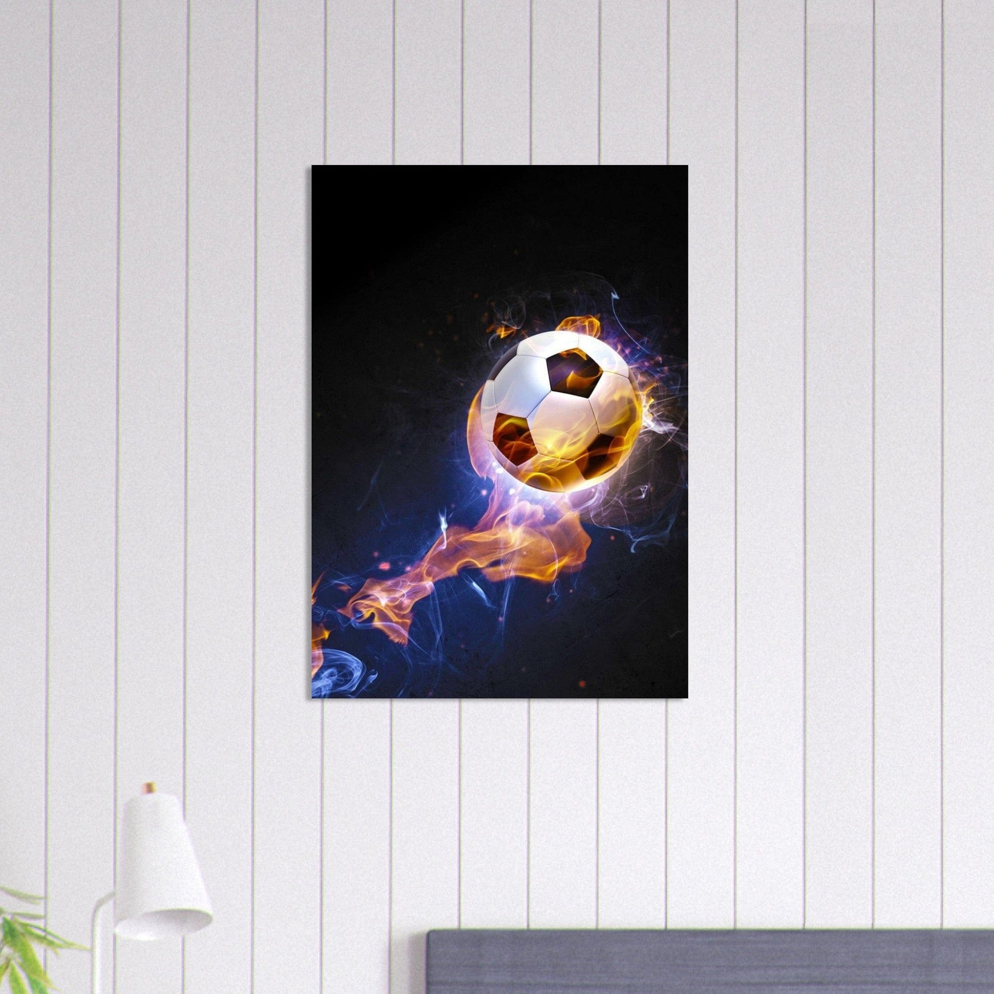 Poster Football Ballon Feu