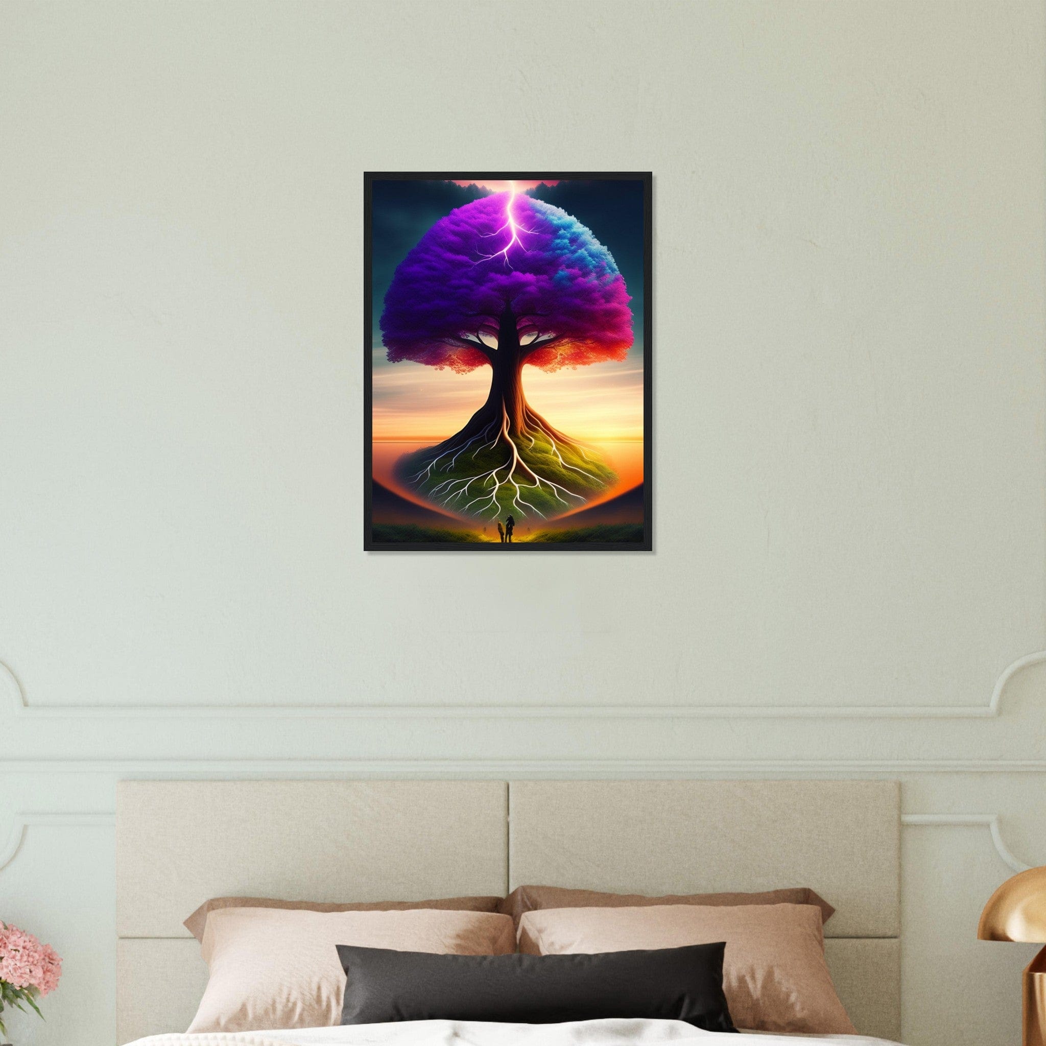 Canvanation Print Material 45x60 cm / 18x24″ Tableau Arbre De Vie Violet