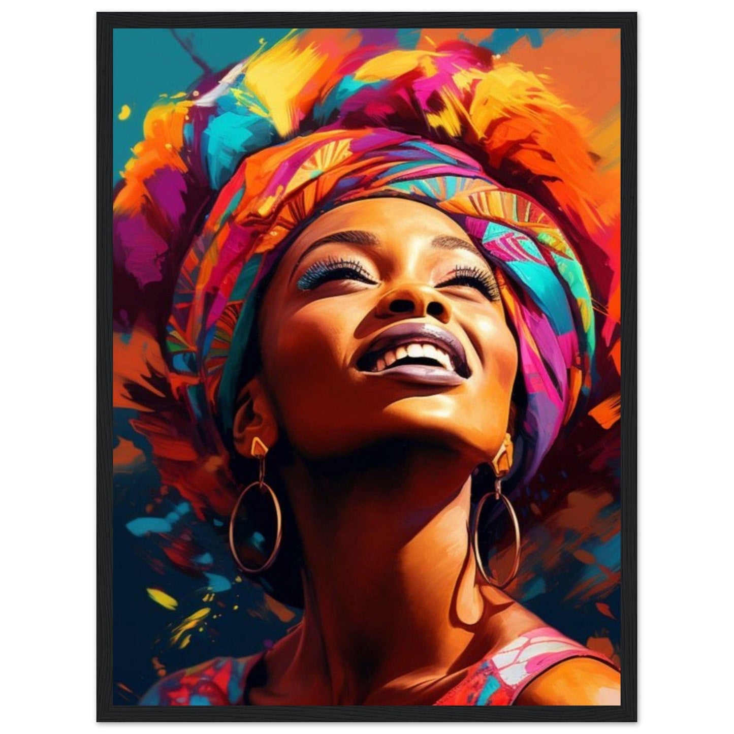 Tableau Femme Africaine Couleur Canvanation