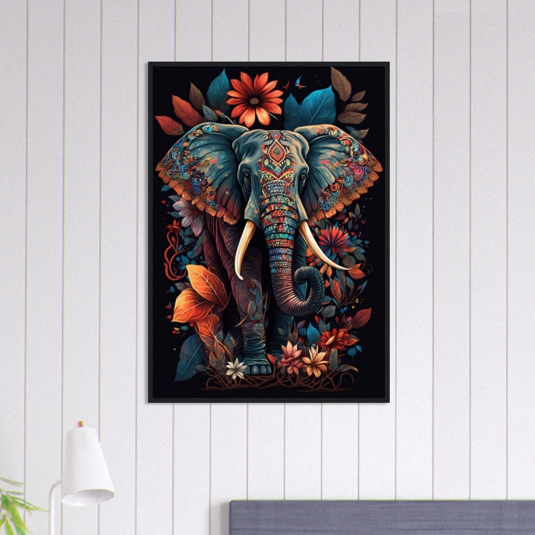 Canvanation Print Material 70x100 cm / 28x40″ Tableau Elephant L'Âme de l'Afrique