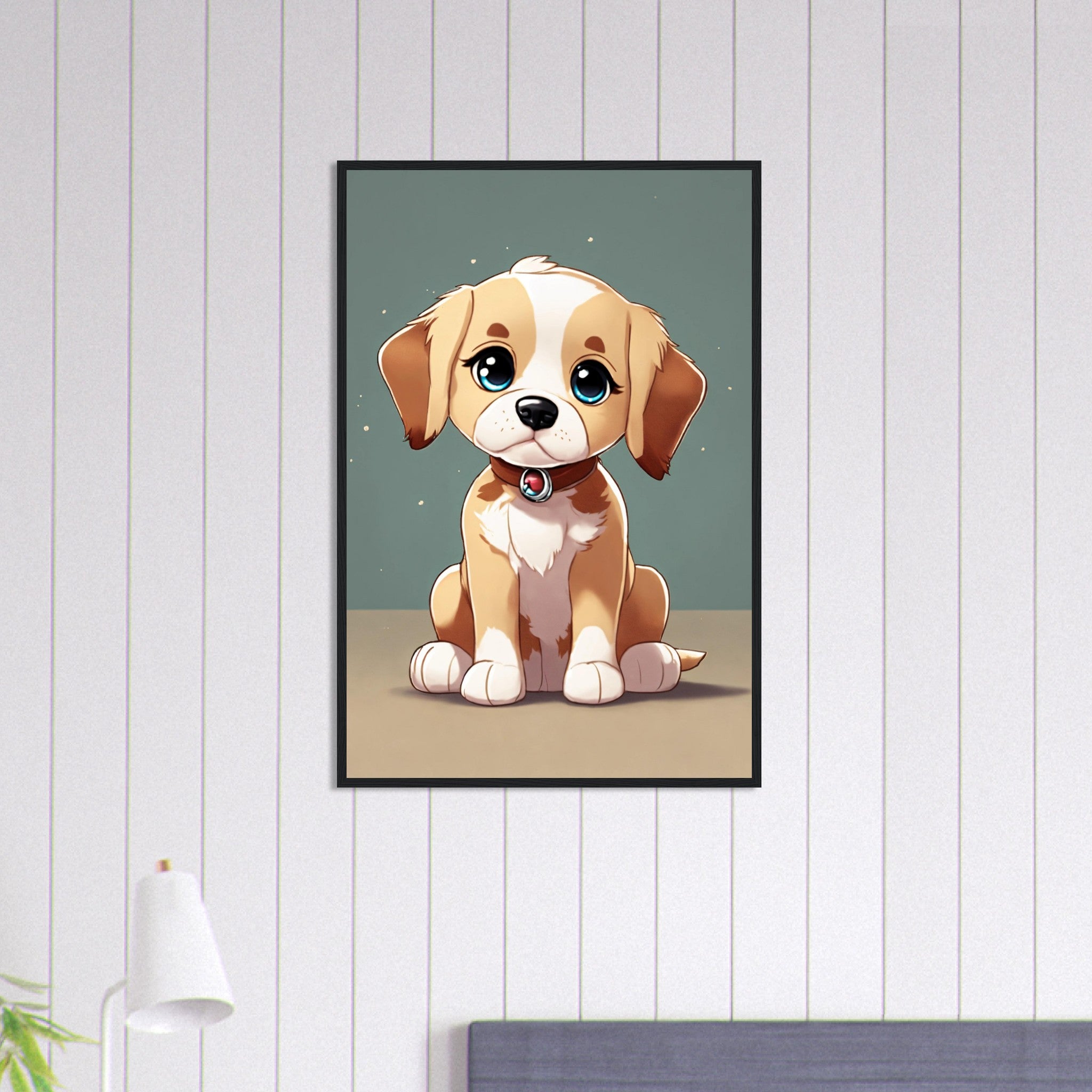 Canvanation Print Material 60x90 cm / 24x36″ Tableau Chien Courage Et Tendresse