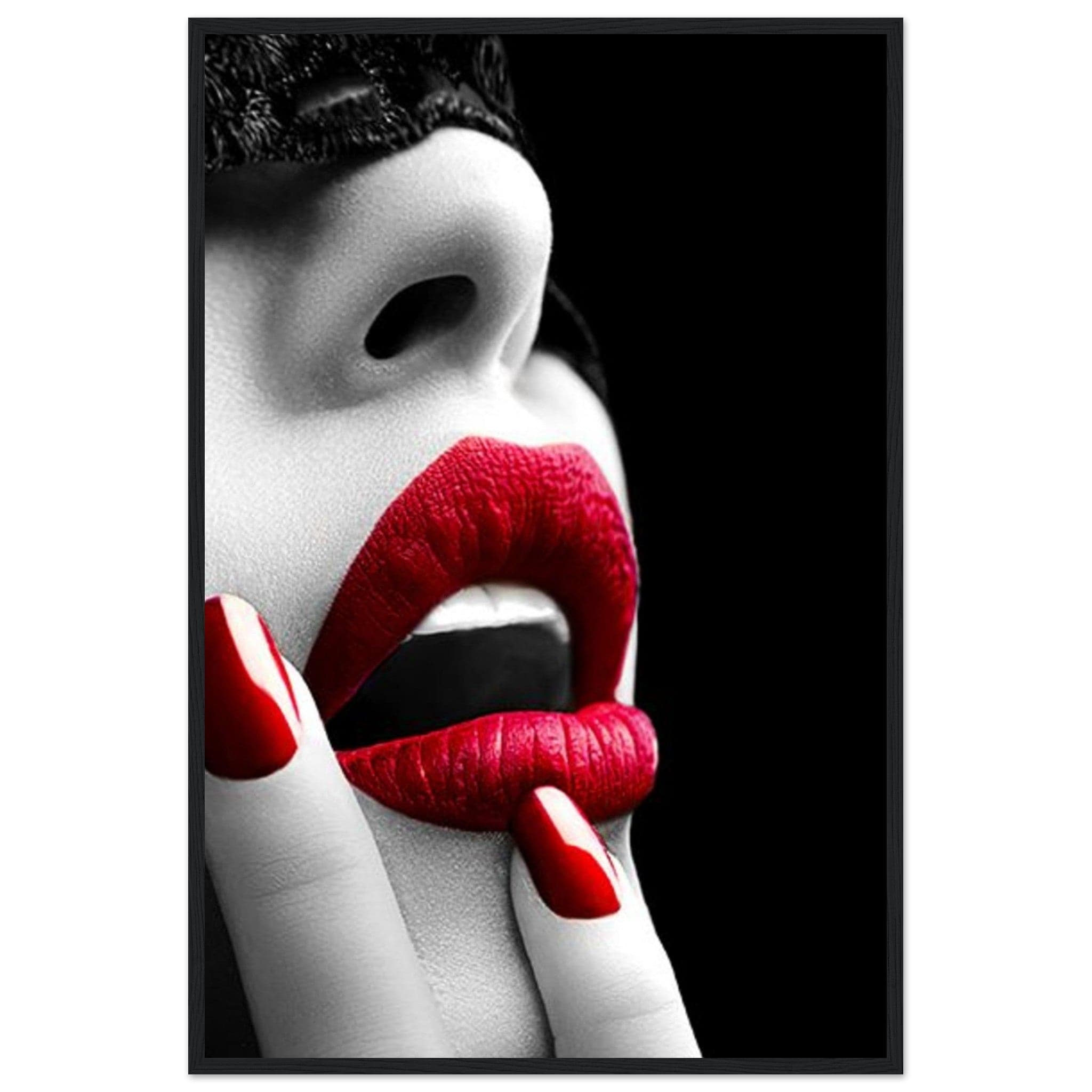 Canvanation Print Material 60x90 cm / 24x36″ / C Tableau Triptyque La Femme Rouge