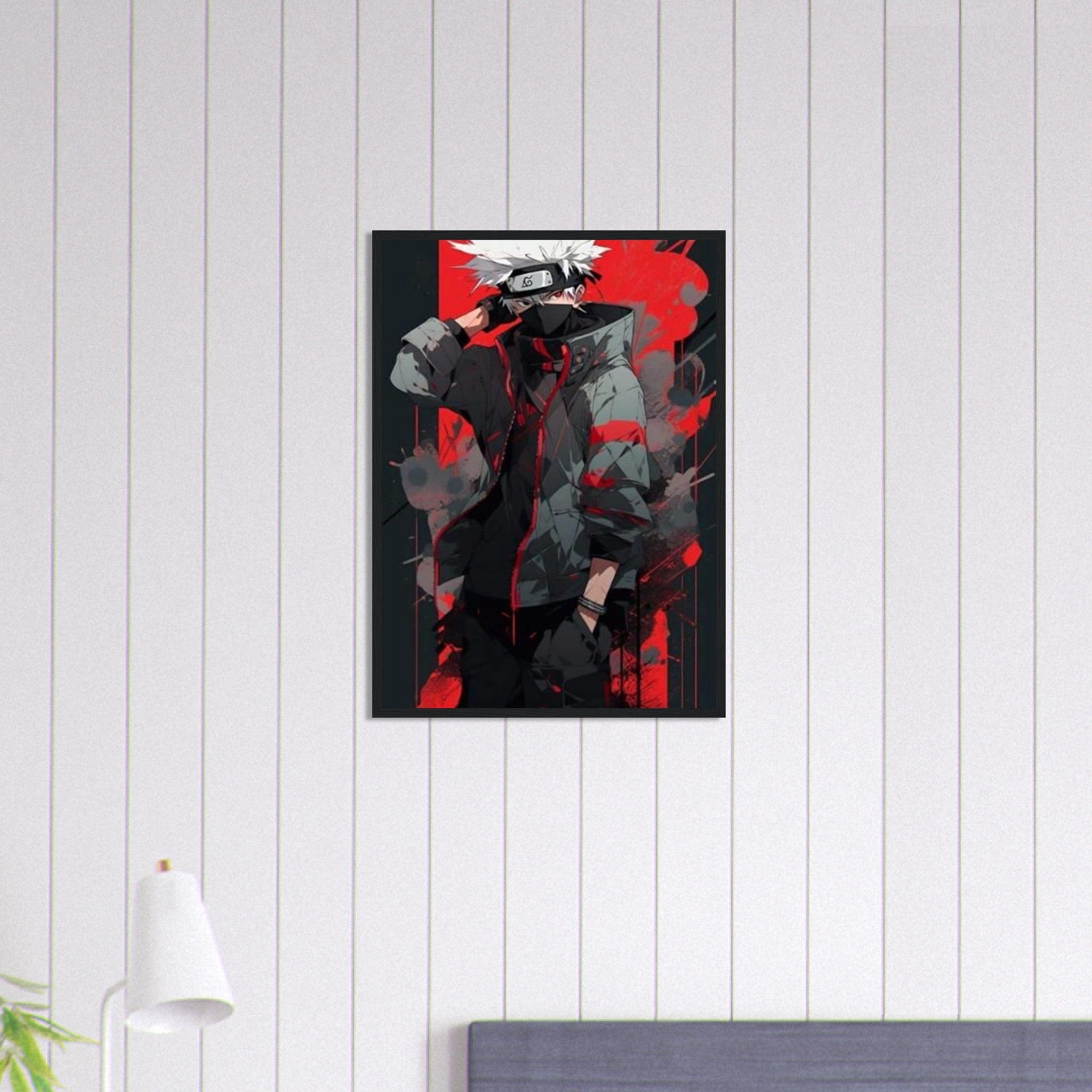 Canvanation Print Material 50x70 cm / 20x28″ Tableau Avec Cadre Naruto Kakashi