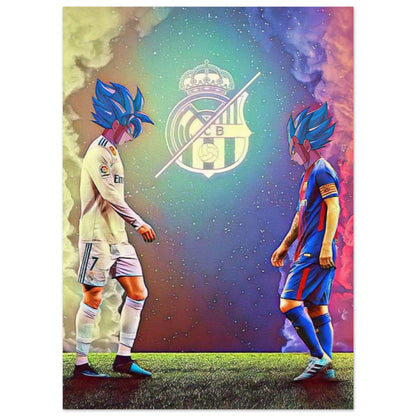 Poster Football Manchester FCB Dragon Ball Z Canvanation