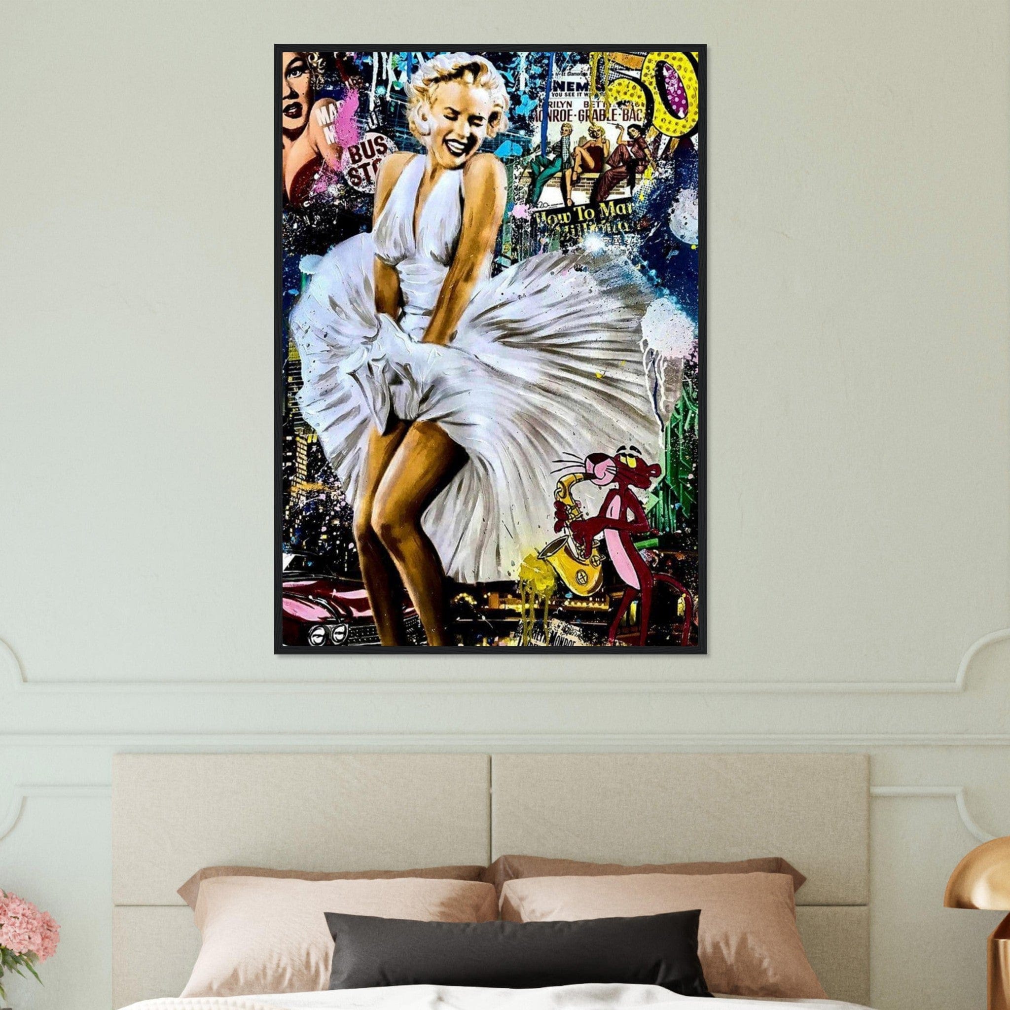 Canvanation Print Material Tableau Street Art Mariline Avec Robe