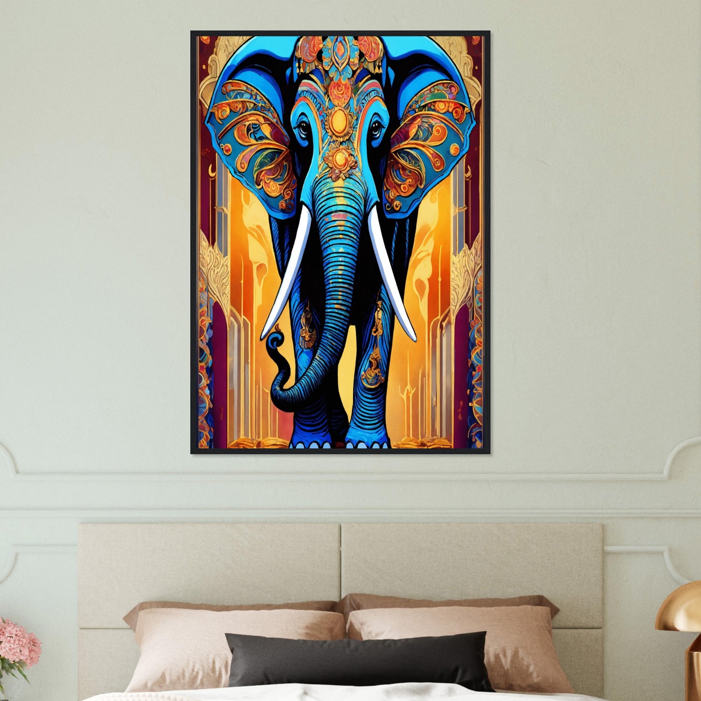 Tableau Elephant Tranquillité Colossale