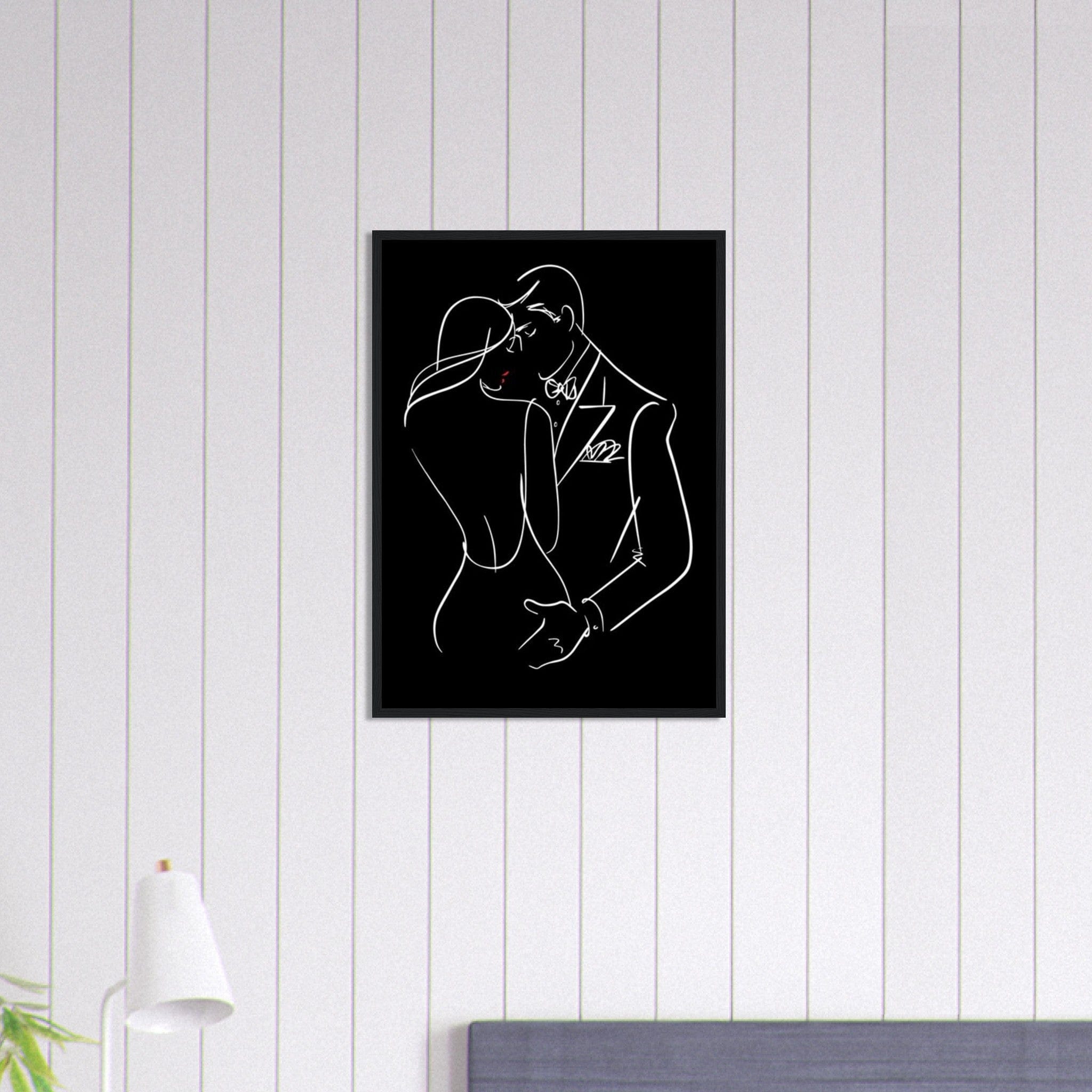 Canvanation Print Material 50x70 cm / 20x28″ Tableau Couple Les Liens du Cœur