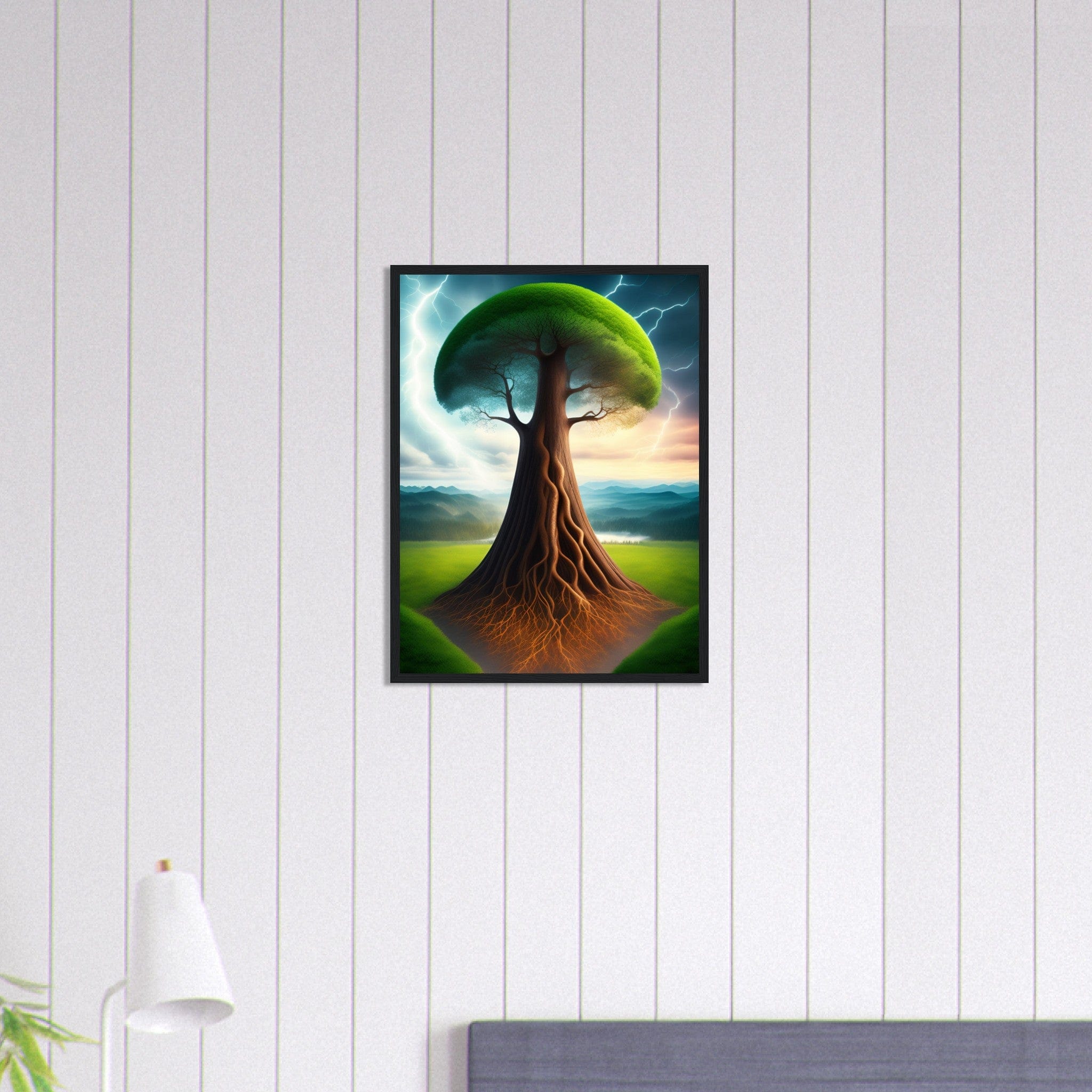 Canvanation Print Material Tableau Arbre De Vie En Bois