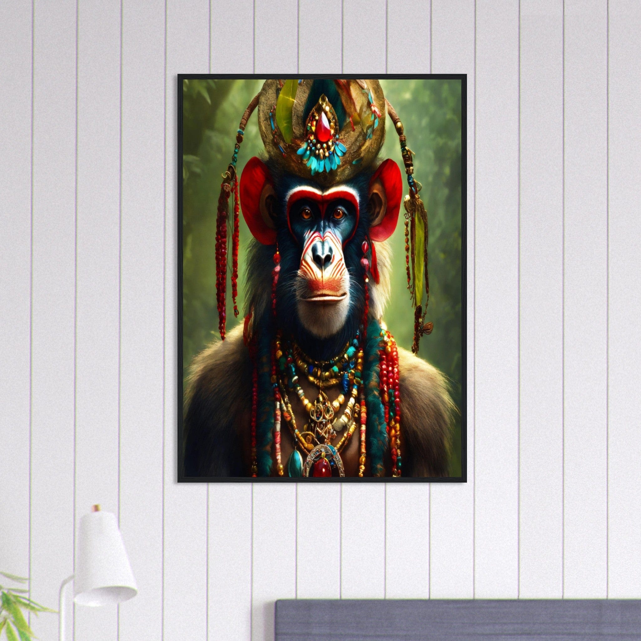 Canvanation Print Material 70x100 cm / 28x40″ Tableau Singe Le Singe Contemplatif