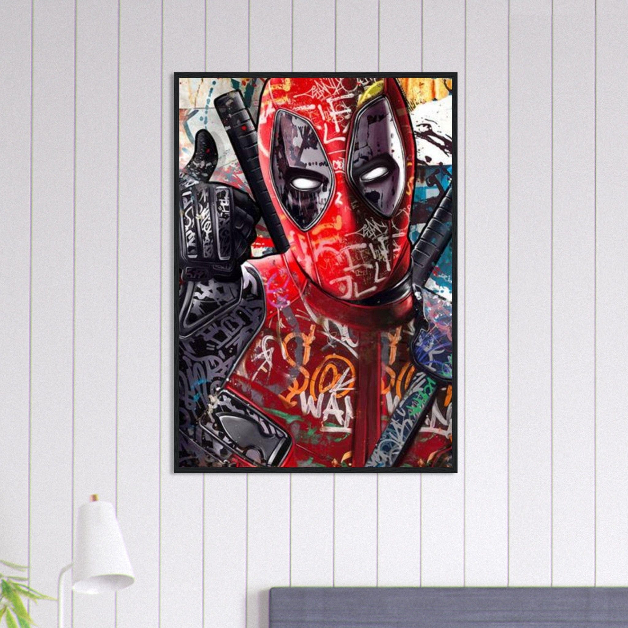 Canvanation Print Material 70x100 cm / 28x40″ Tableau Street Art Super Hero