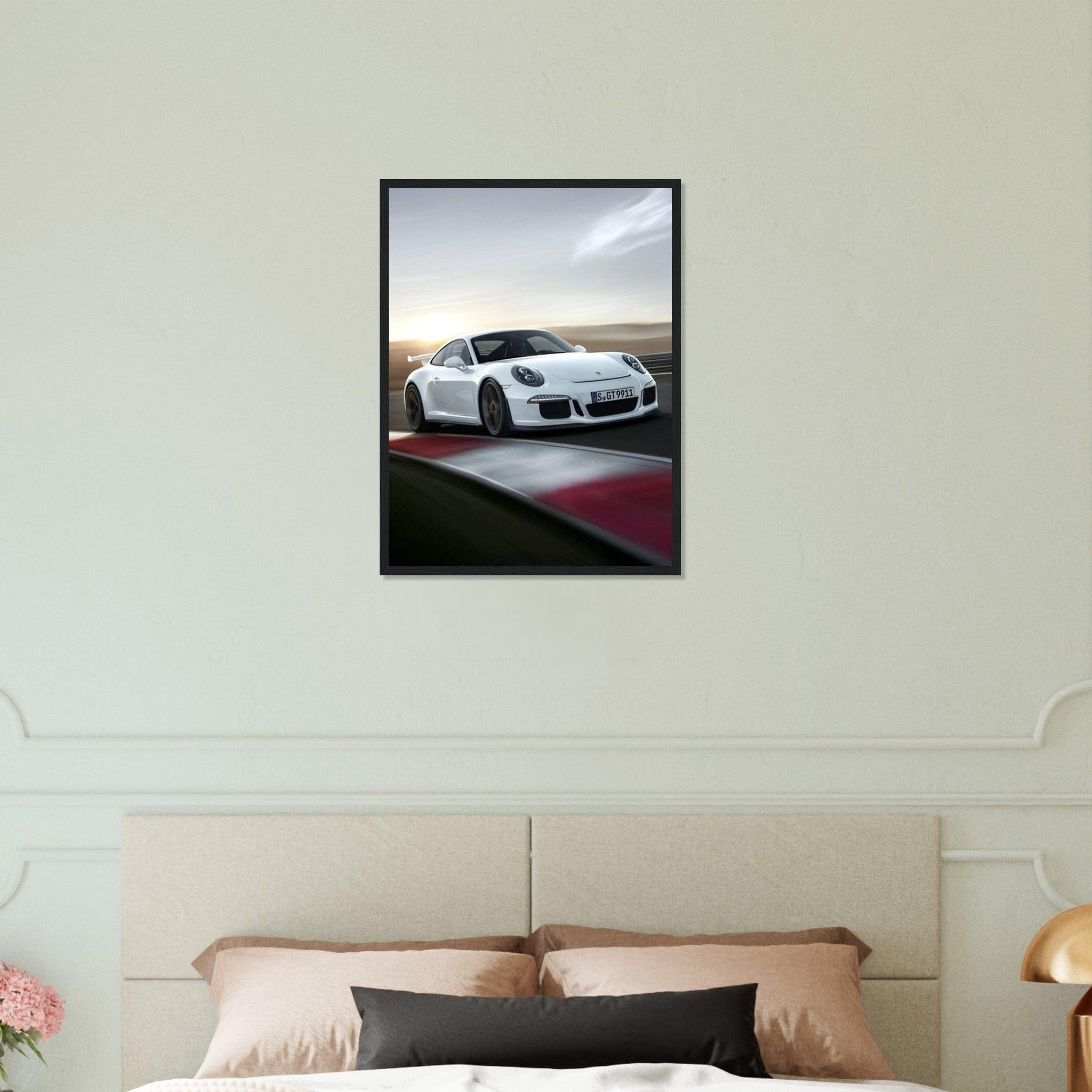 Gelato Print Material Tableau Porsche Blanche