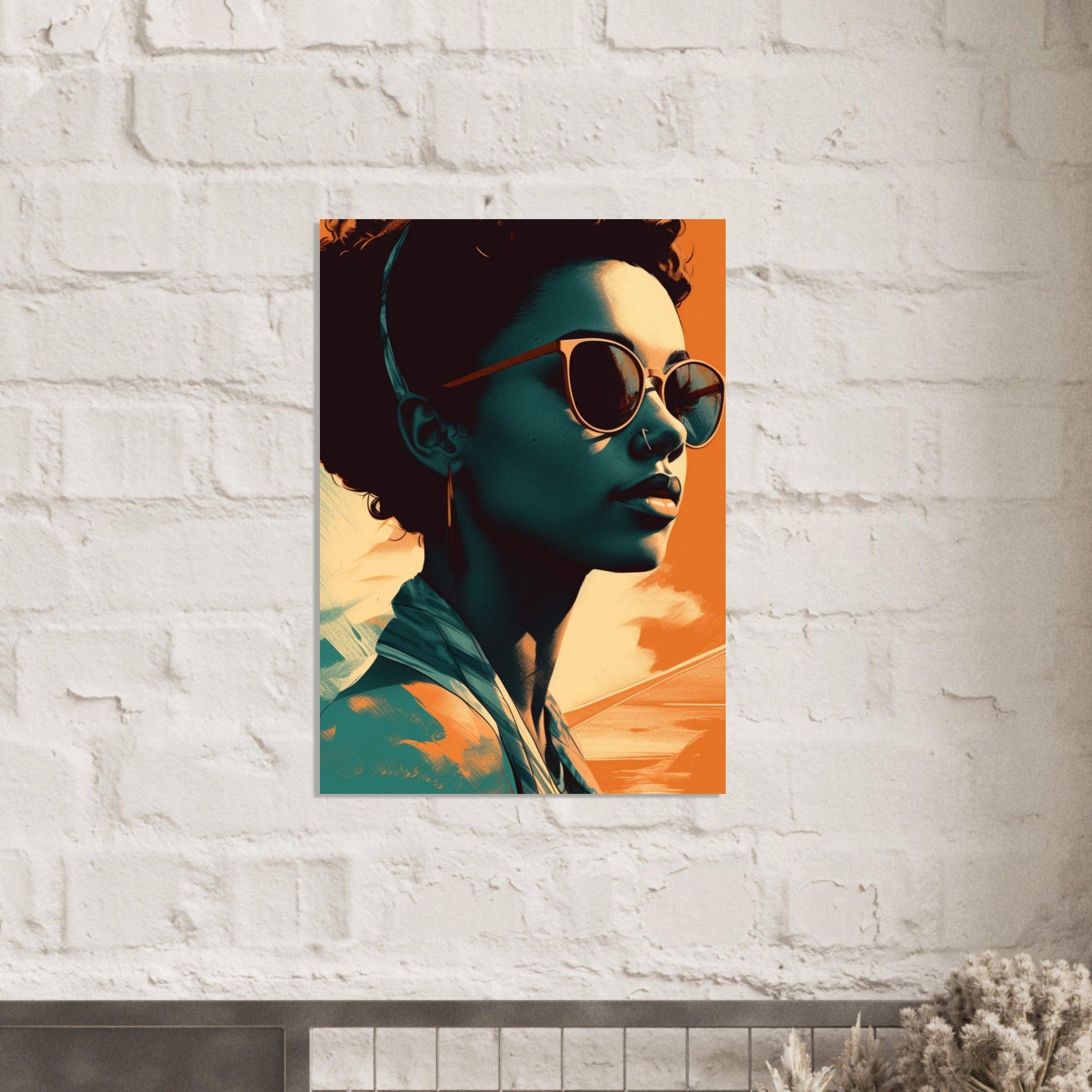 Gelato Print Material Portrait De Femme Peinture Moderne