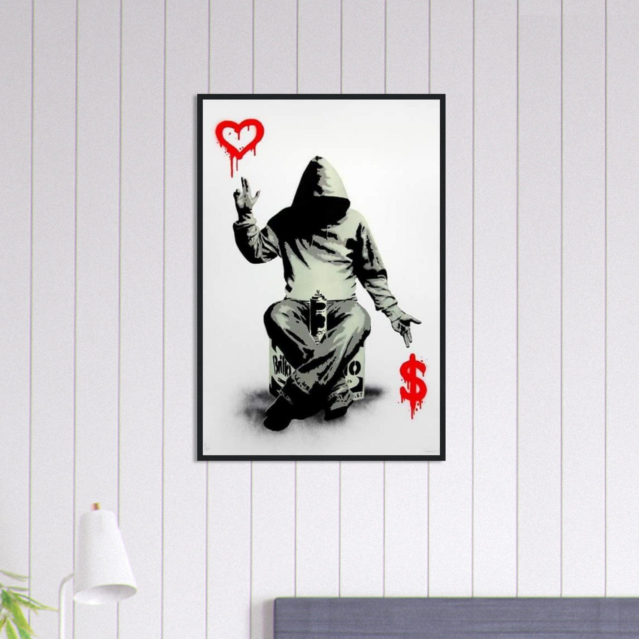 Canvanation Print Material 60x90 cm / 24x36″ Tableau Street Art Banksy