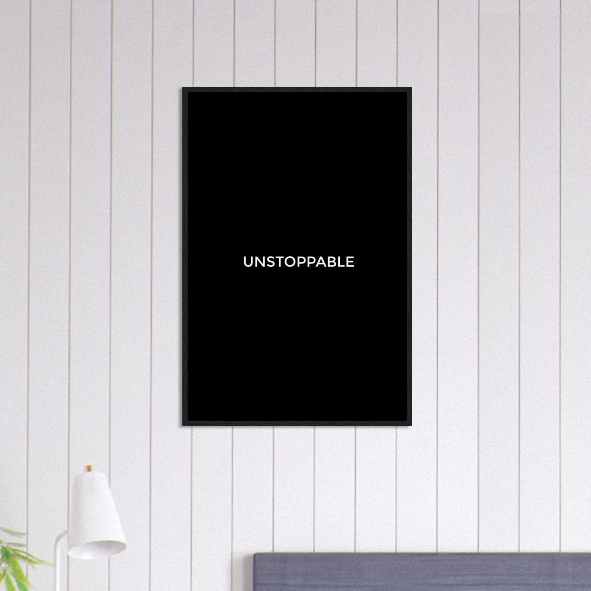 Canvanation Print Material 60x90 cm / 24x36″ Tableau Citation Unstoppable