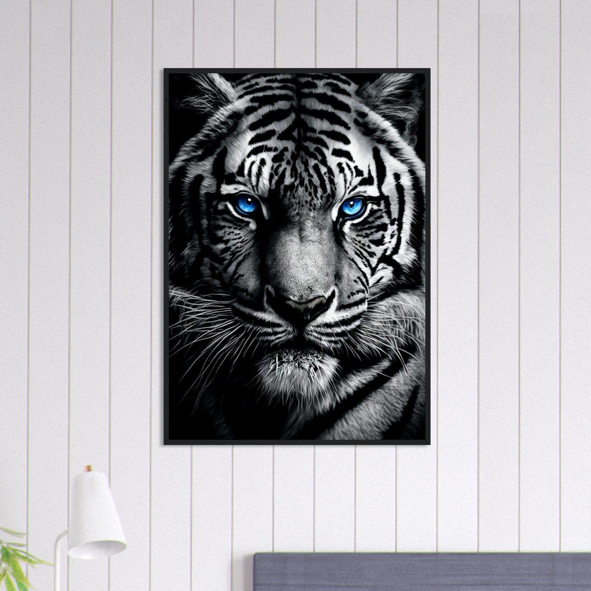 Tableau Tigre Yeux Bleu Canvanation