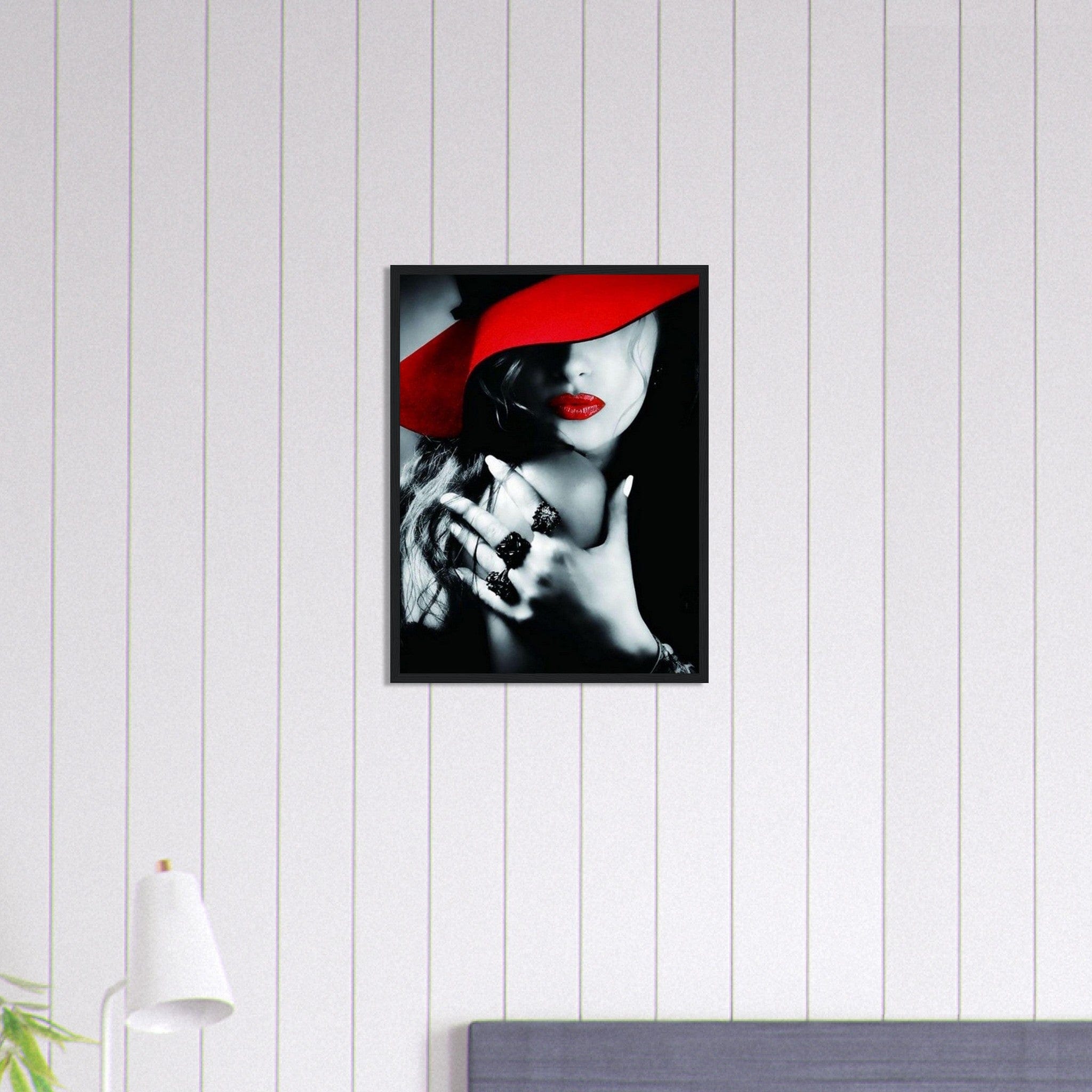 Canvanation Print Material 45x60 cm / 18x24″ / A Tableau Triptyque La Femme Rouge