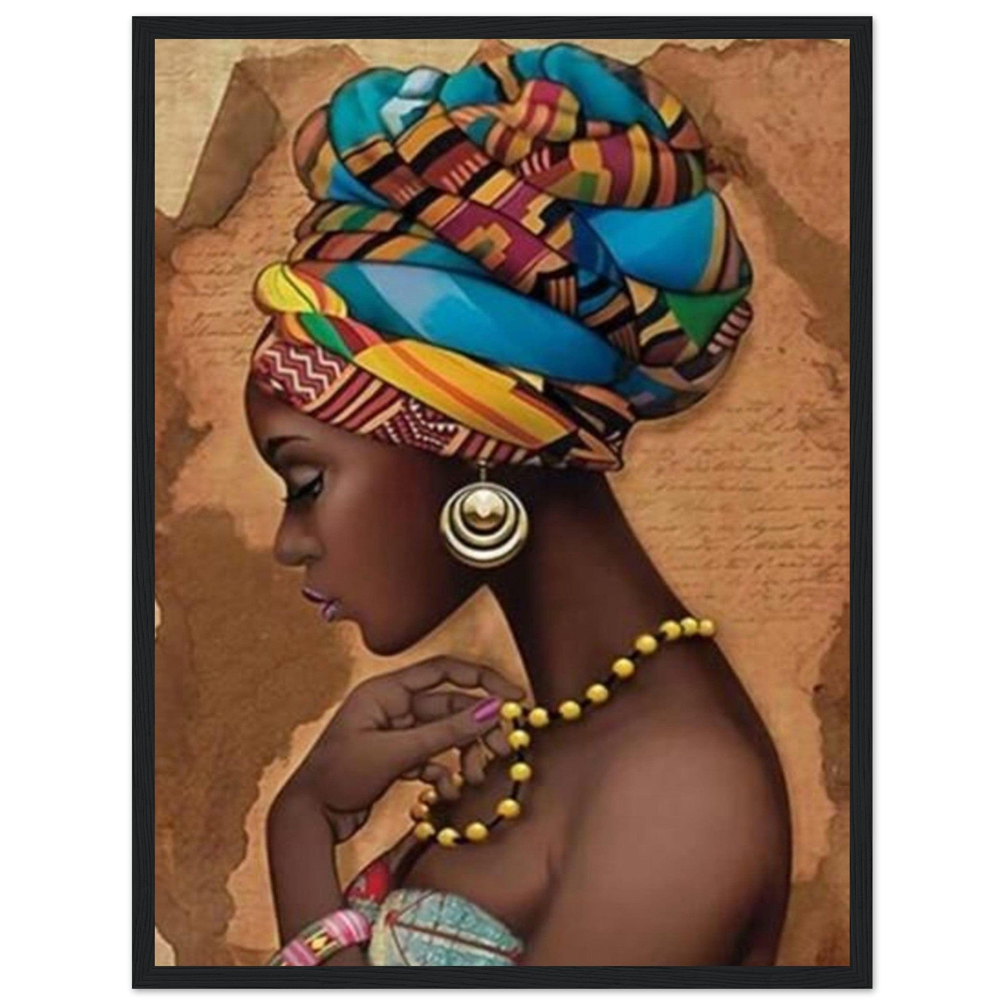 Canvanation Print Material Tableau Femme Afro