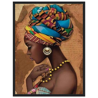 Tableau Femme Afro Canvanation