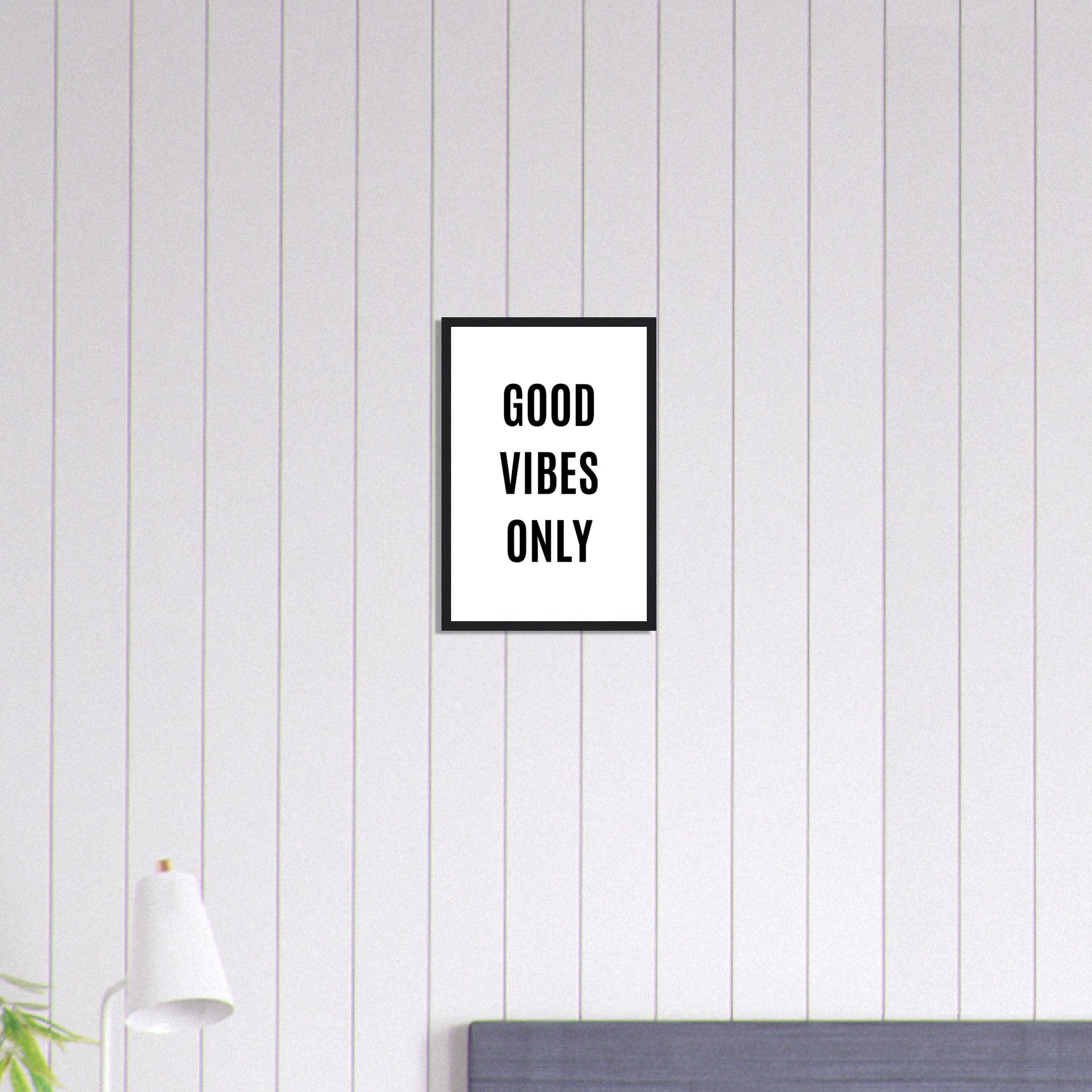 Canvanation Print Material 30x45 cm / 12x18″ Tableau Citation Good Vibes Only Motivation