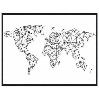 Tableau Planisphere Du Monde - Destinations Infinies Canvanation