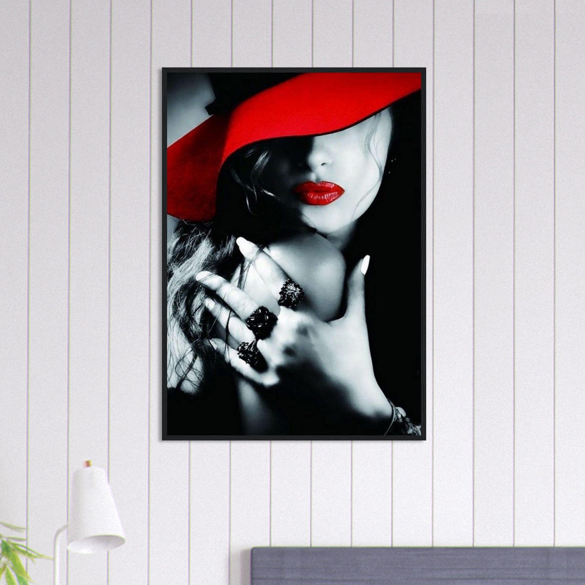 Canvanation Print Material 70x100 cm / 28x40″ / A Tableau Triptyque La Femme Rouge