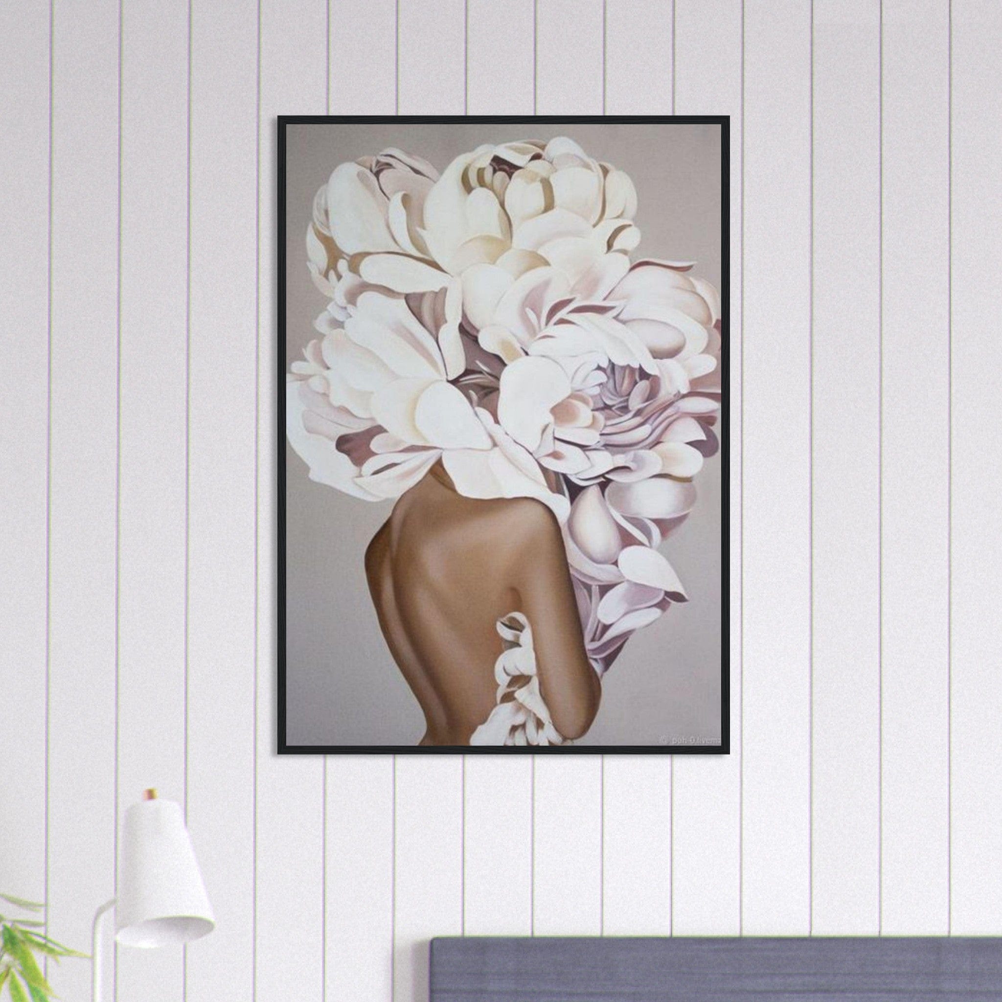 Canvanation Print Material 70x100 cm / 28x40″ Tableau Femme Fleurs Cheveux : Éclat botanique