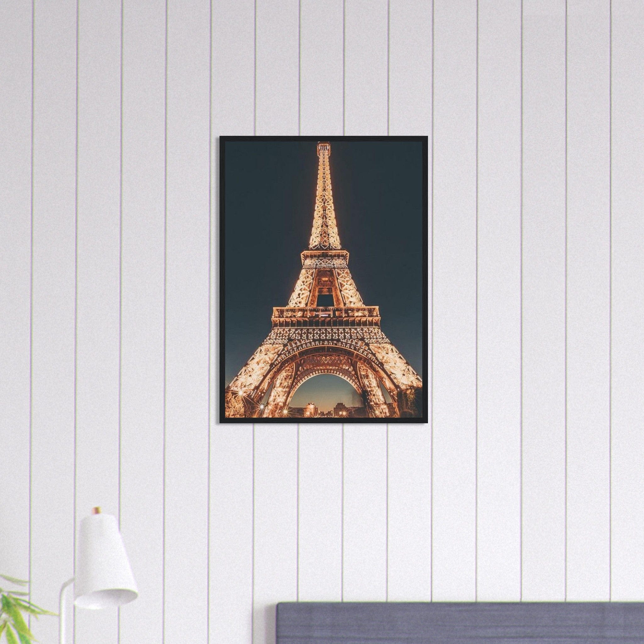 Canvanation Print Material 50x70 cm / 20x28″ Tableau Paris Tour Eiffel Lumière