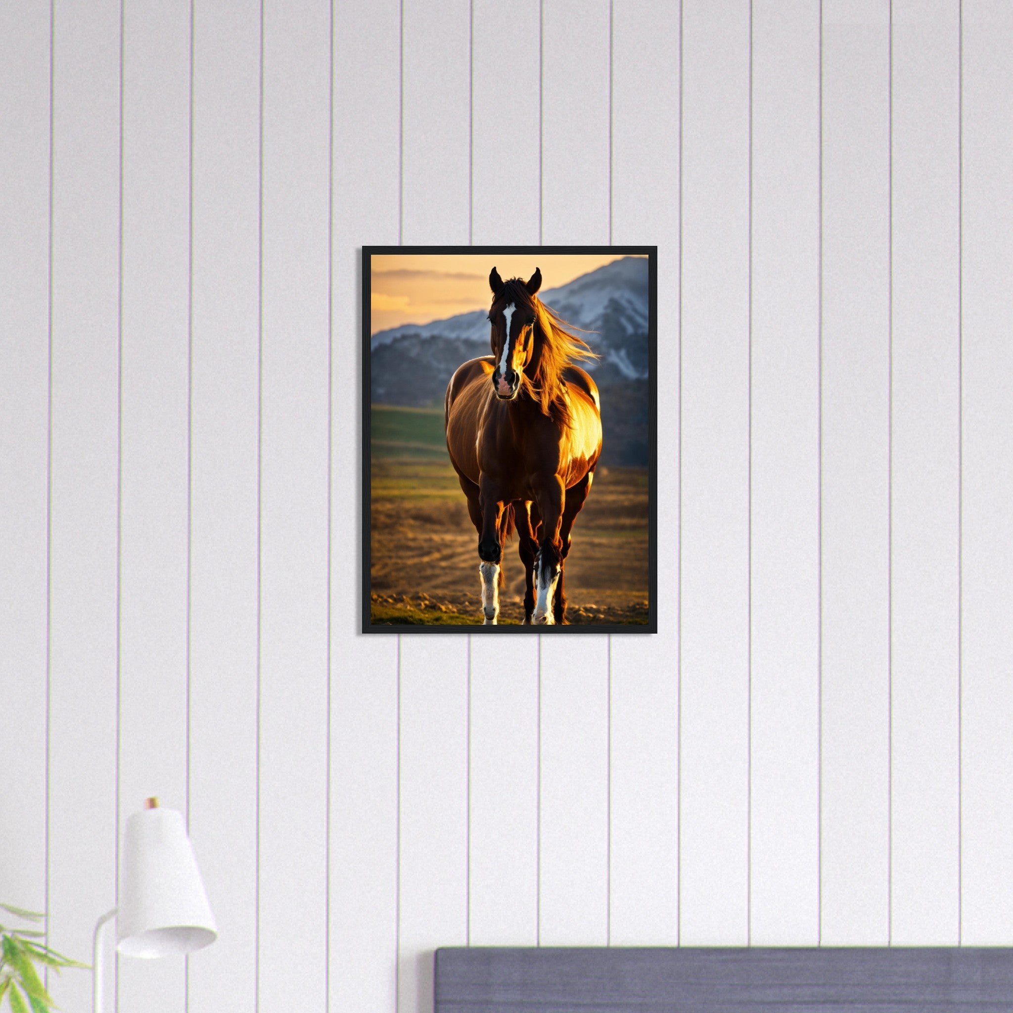 Canvanation Print Material 45x60 cm / 18x24″ Tableau Cheval Puissant