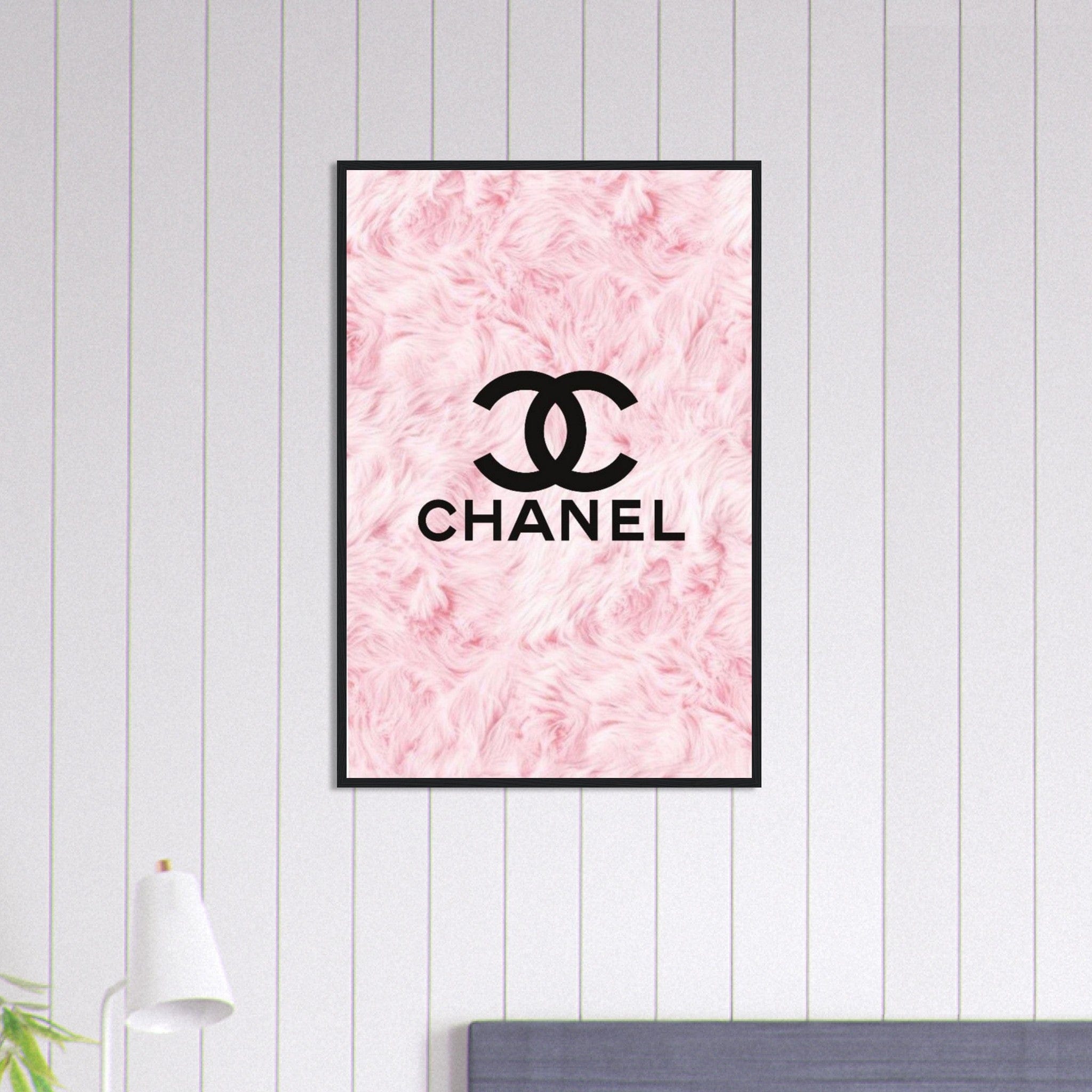 Canvanation Print Material 60x90 cm / 24x36″ Tableau Chanel Fond Fleurs