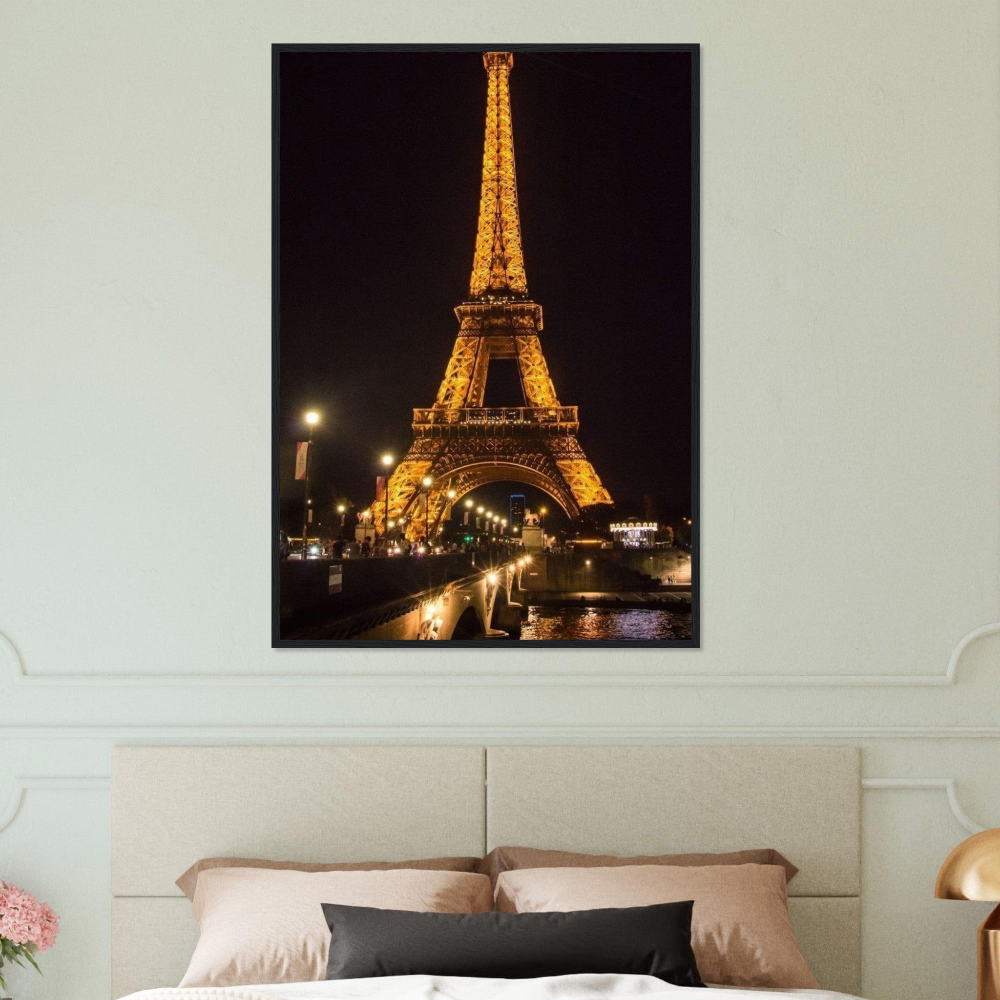 Canvanation Print Material Tableau Paris Tour Eiffel De Nuit