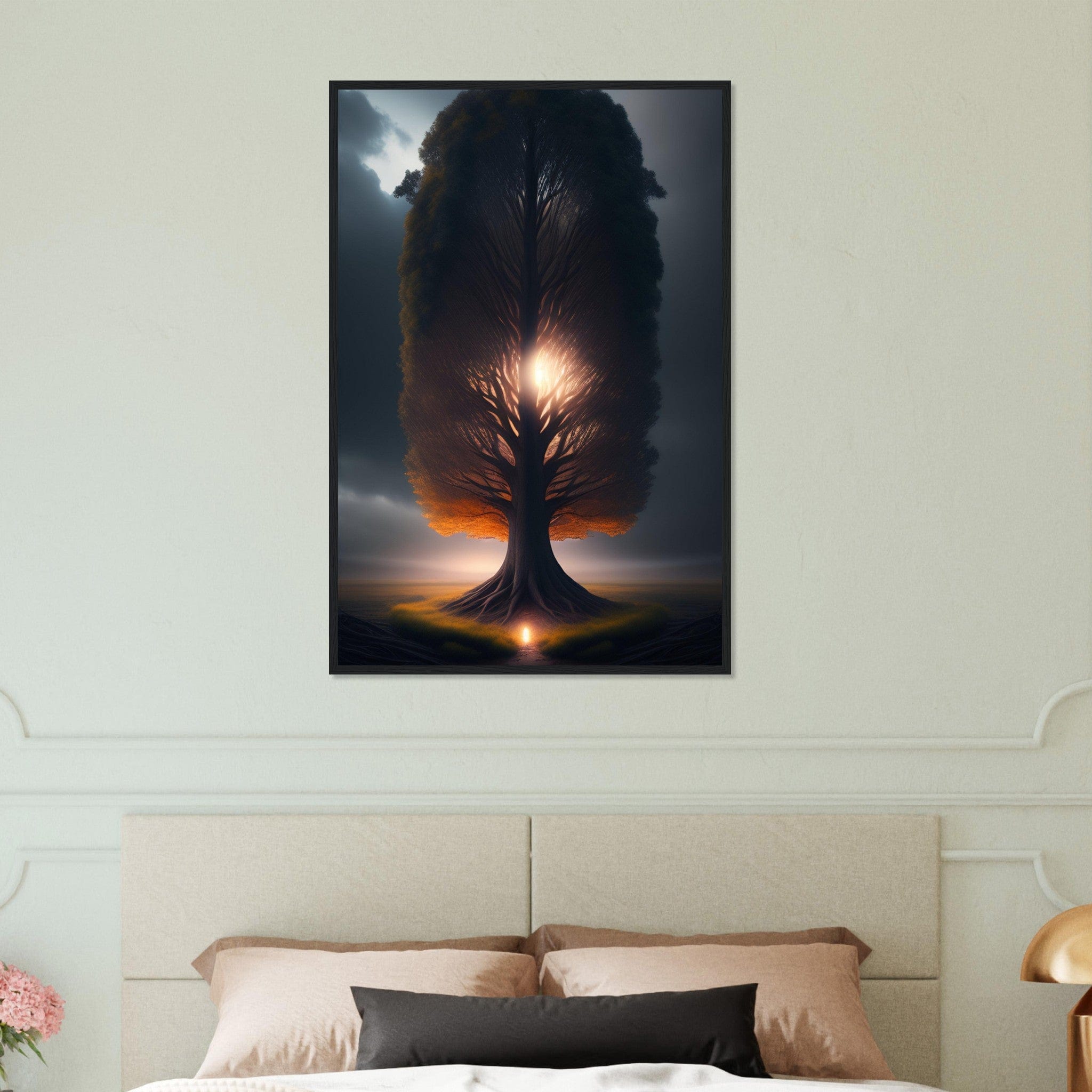 Canvanation Print Material 60x90 cm / 24x36″ Tableau Arbre De Vie Symbiose Urbaine