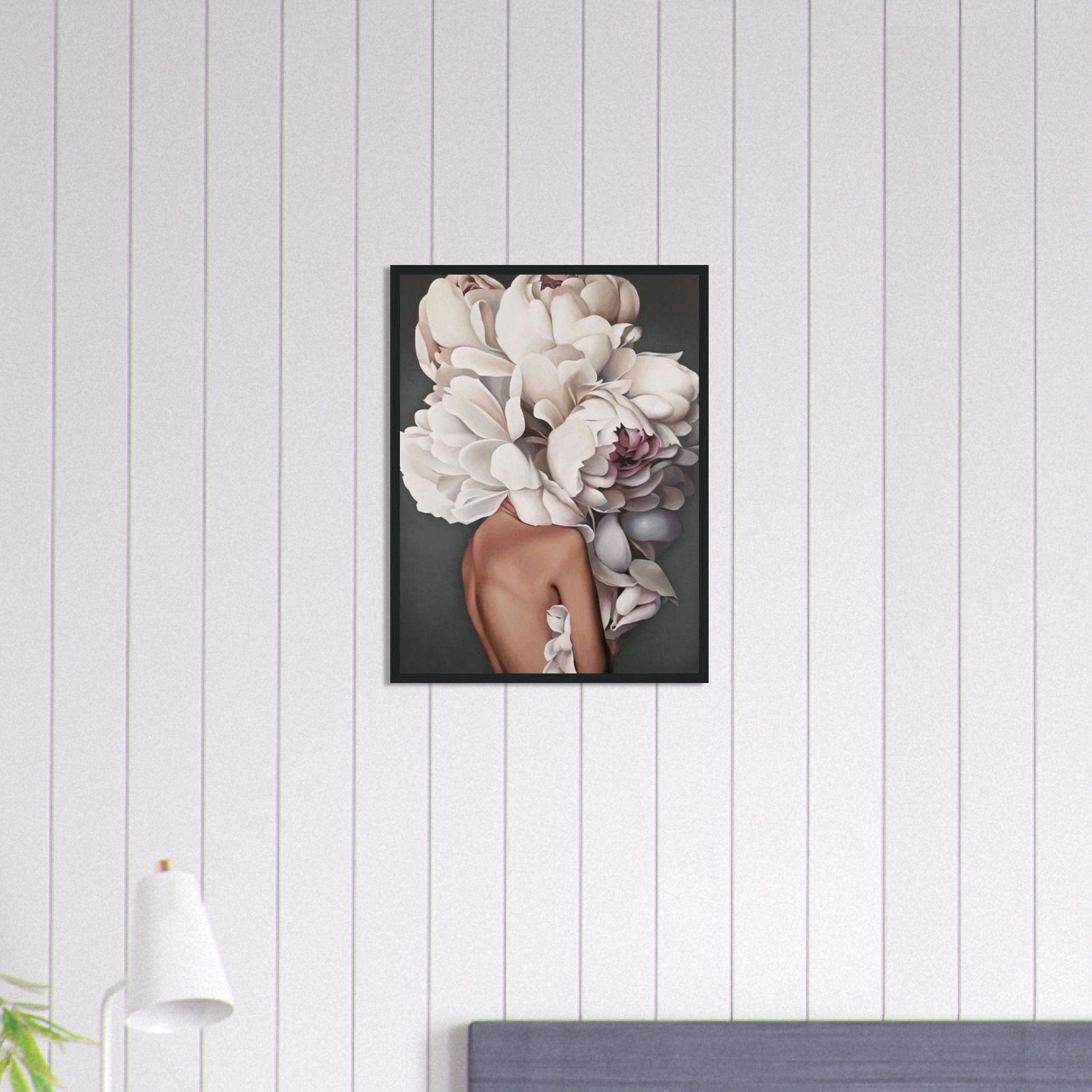 Canvanation Print Material 45x60 cm / 18x24″ Tableau Femme Fleurs Cheveux : Charme florissant