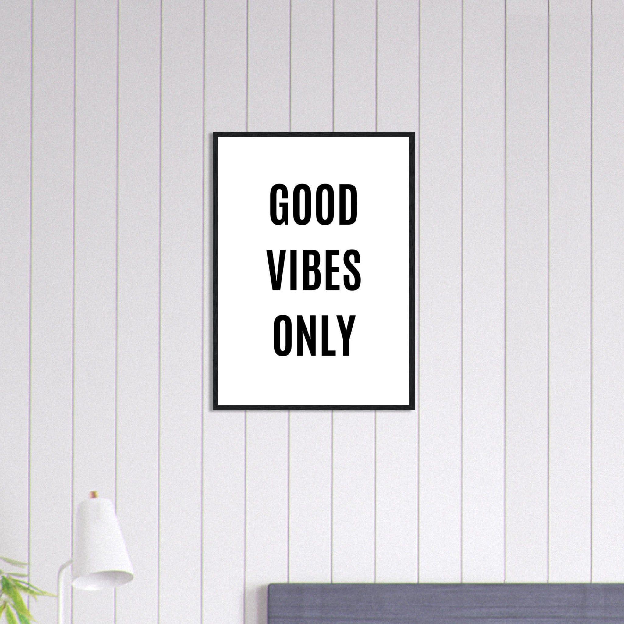 Canvanation Print Material 50x70 cm / 20x28″ Tableau Citation Good Vibes Only Motivation