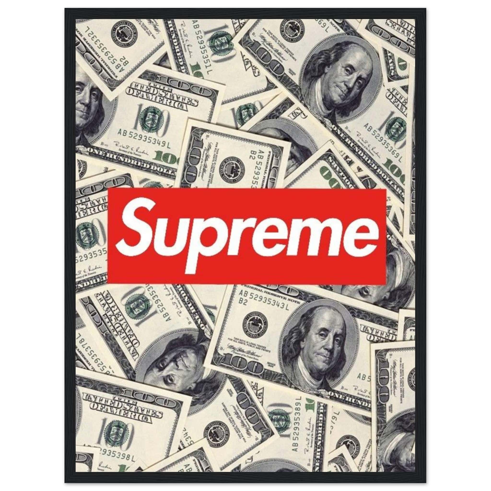 Canvanation Print Material Tableau Marque De Luxe Supreme Billet