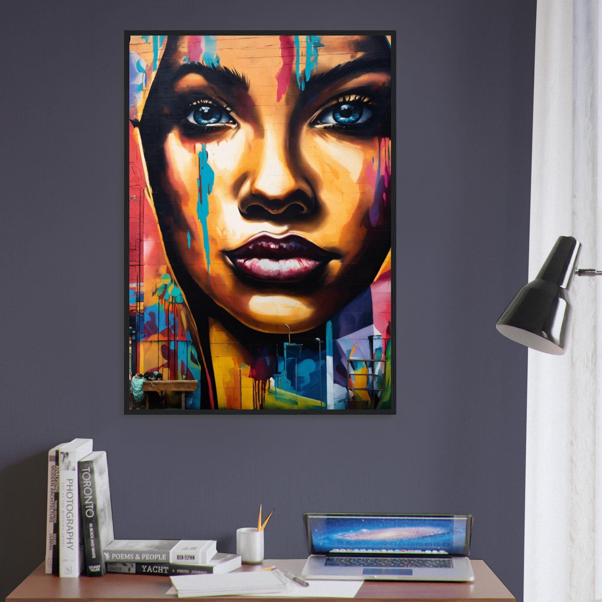 Canvanation Print Material Tableau Art Street Femme Peinture