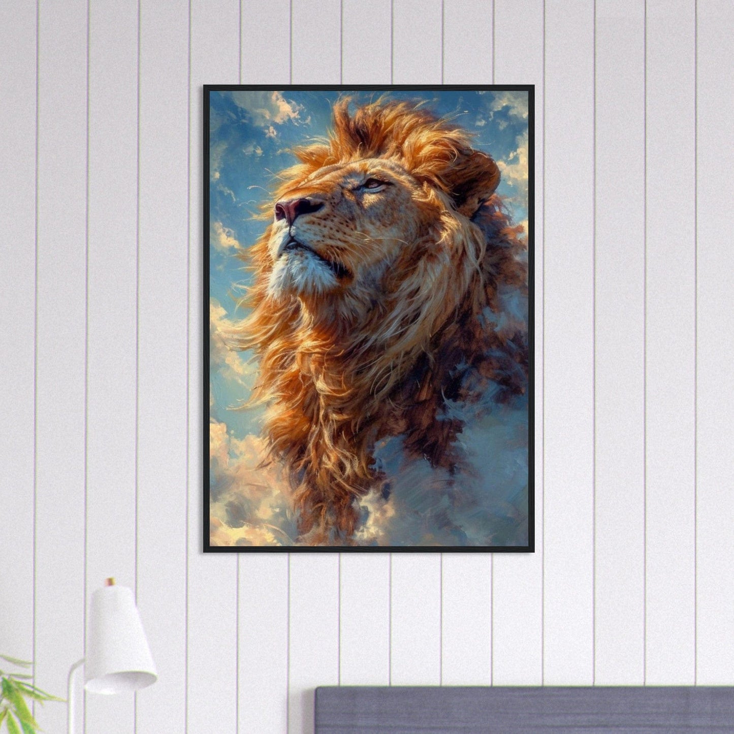 Lion Tableau Ciel