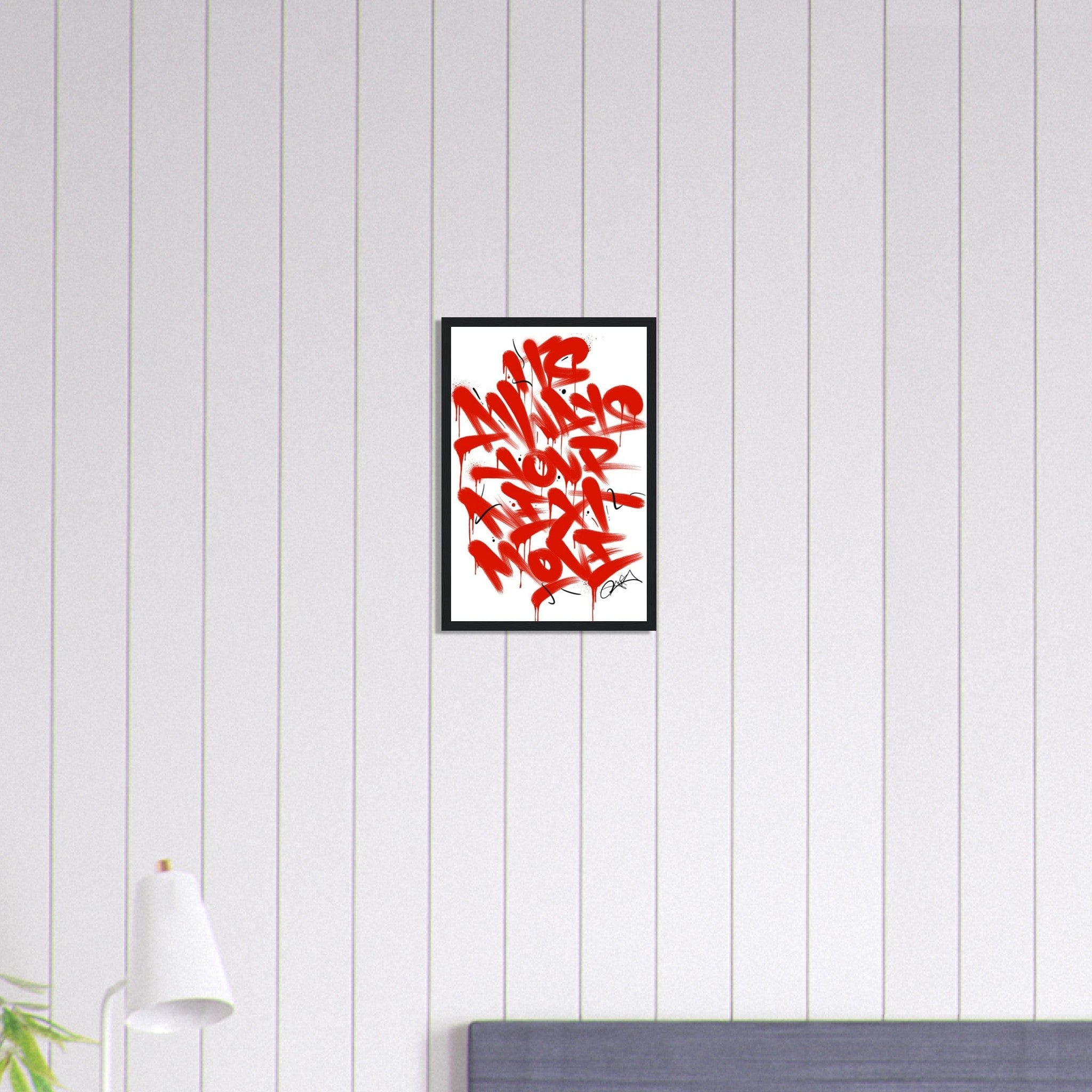 Canvanation Print Material 30x45 cm / 12x18″ Tableau Street Art Graffiti Rouge