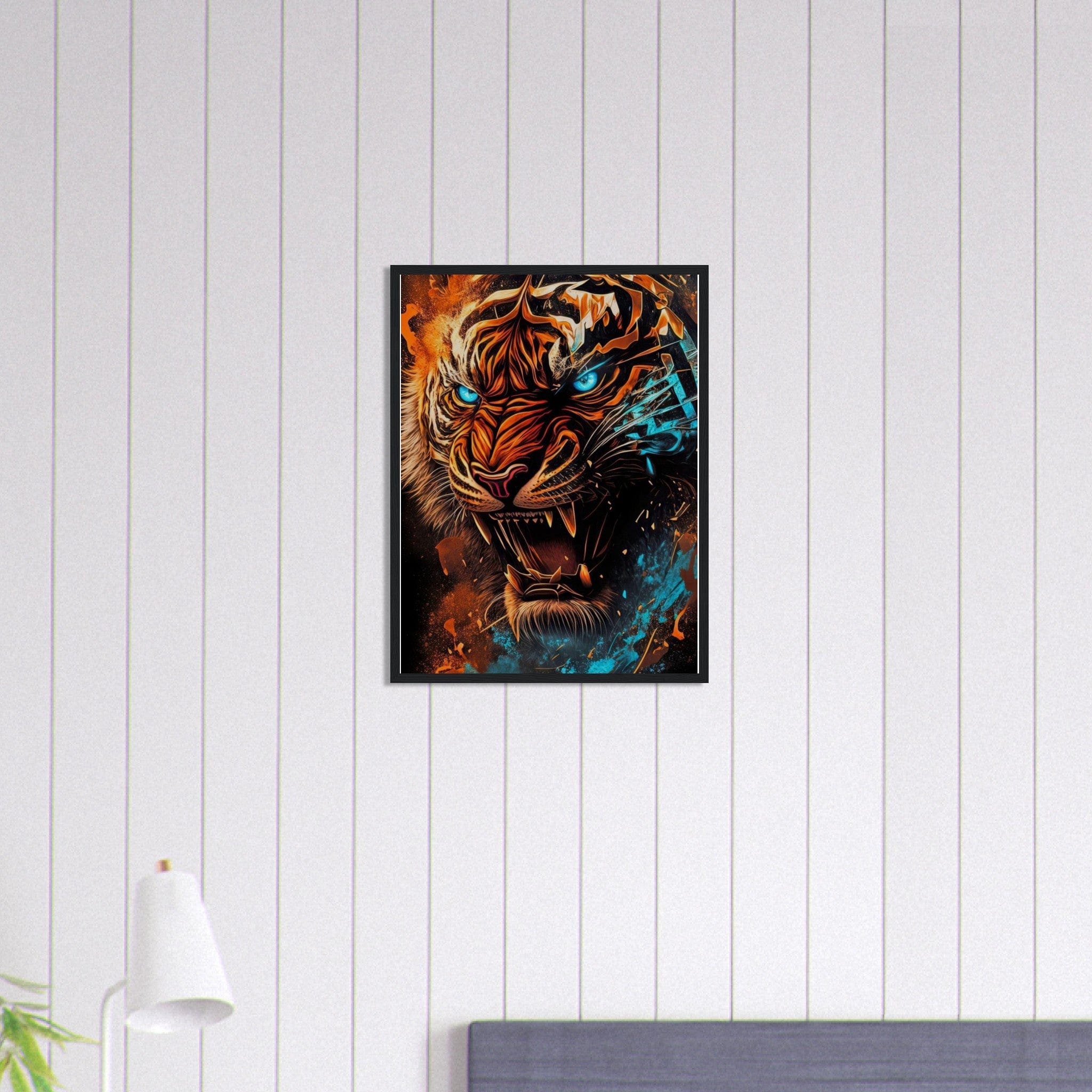 Canvanation Print Material 45x60 cm / 18x24″ Tableau Tigre qui Rugit