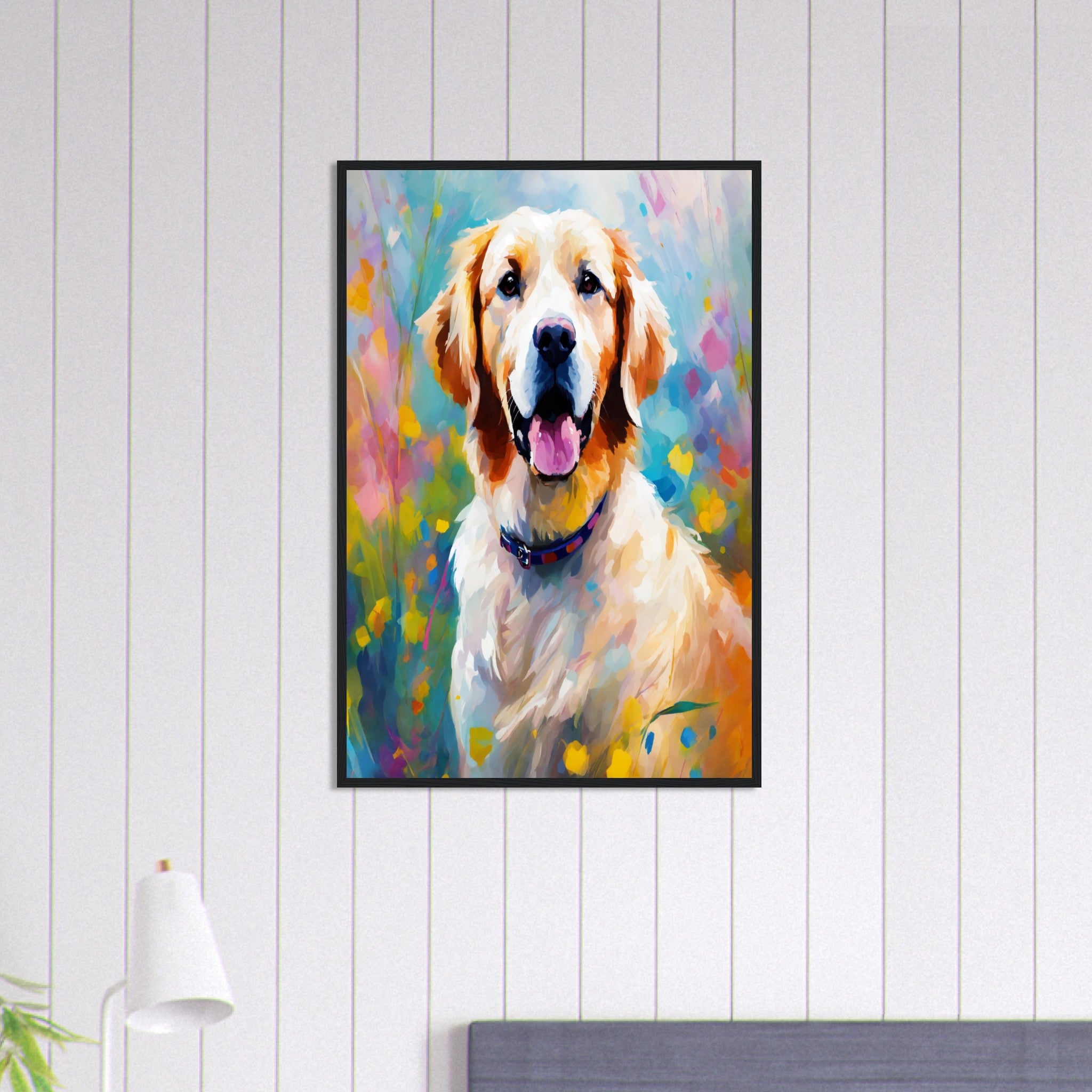 Canvanation Print Material 60x90 cm / 24x36″ Tableau Chien Cœur A Quatre Pattes