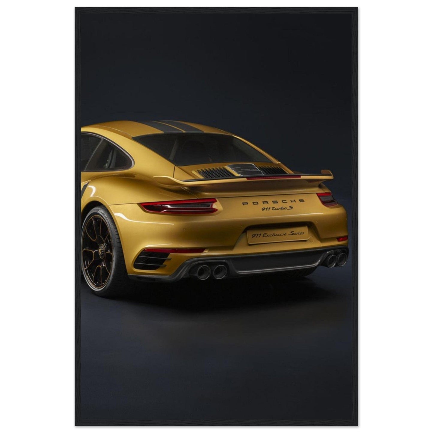 Tableau Porsche en Or - Canvanation