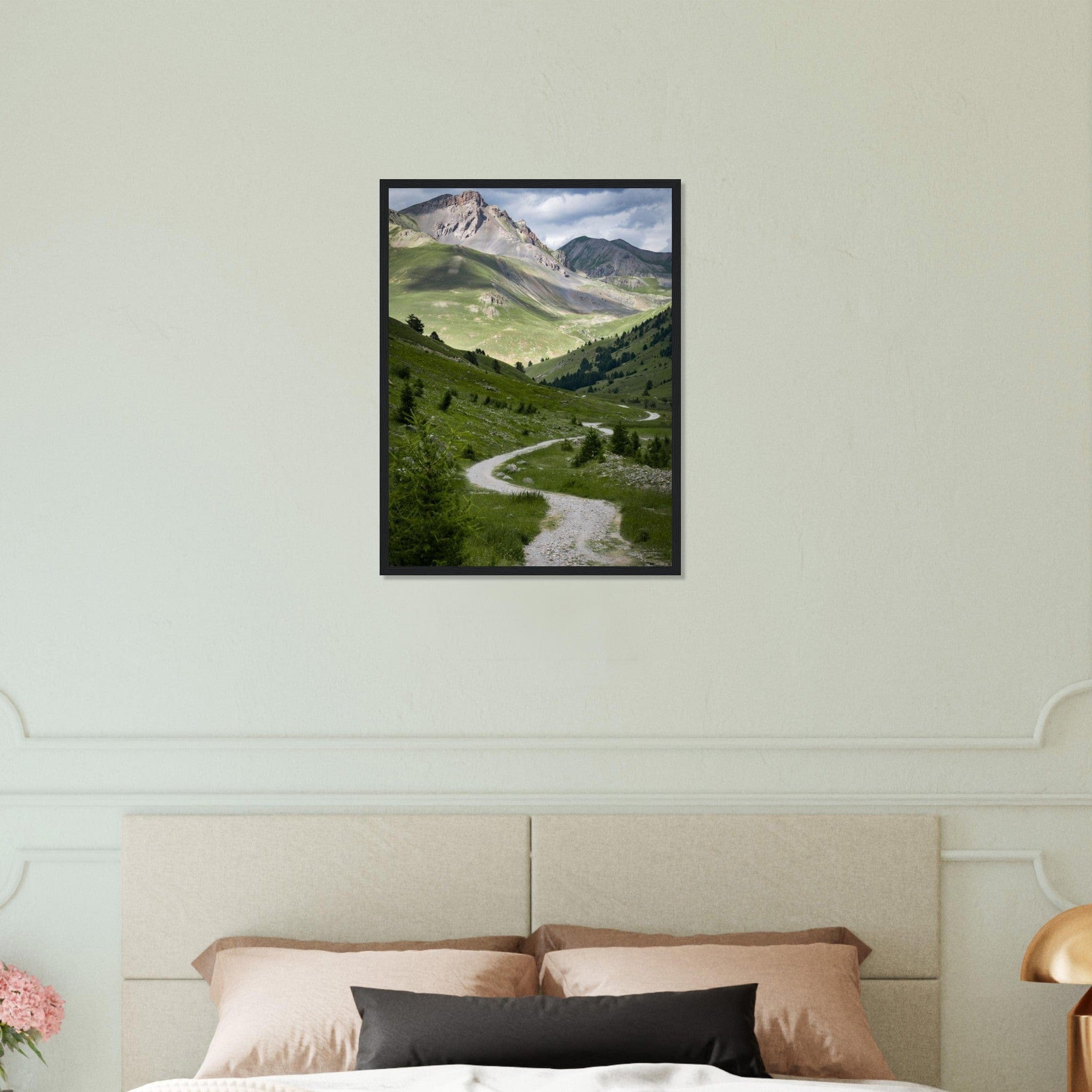 Canvanation Print Material 45x60 cm / 18x24″ Tableau Vallée Montagne Moderne