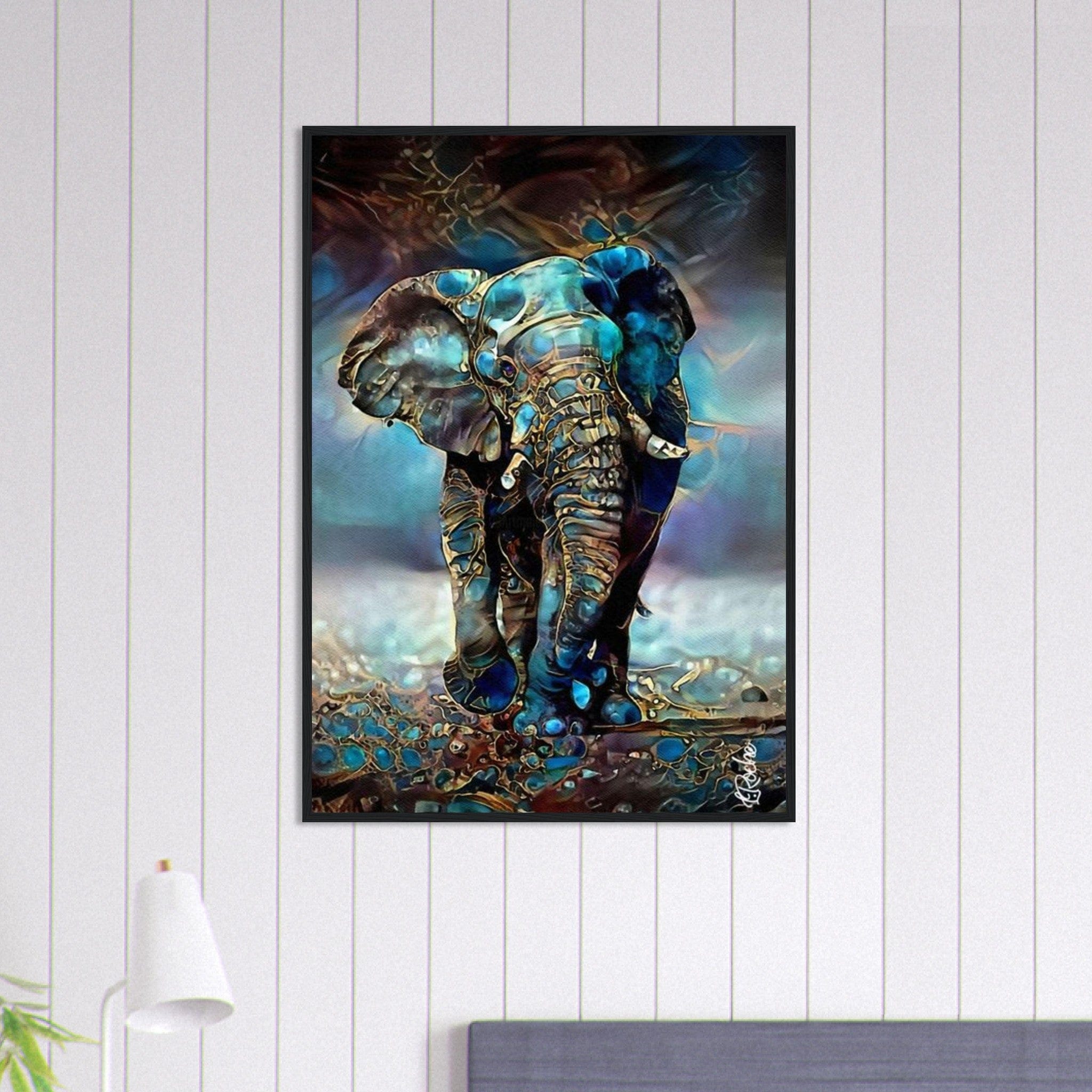 Canvanation Print Material 70x100 cm / 28x40″ Tableau Elephant Trésor de la Nature