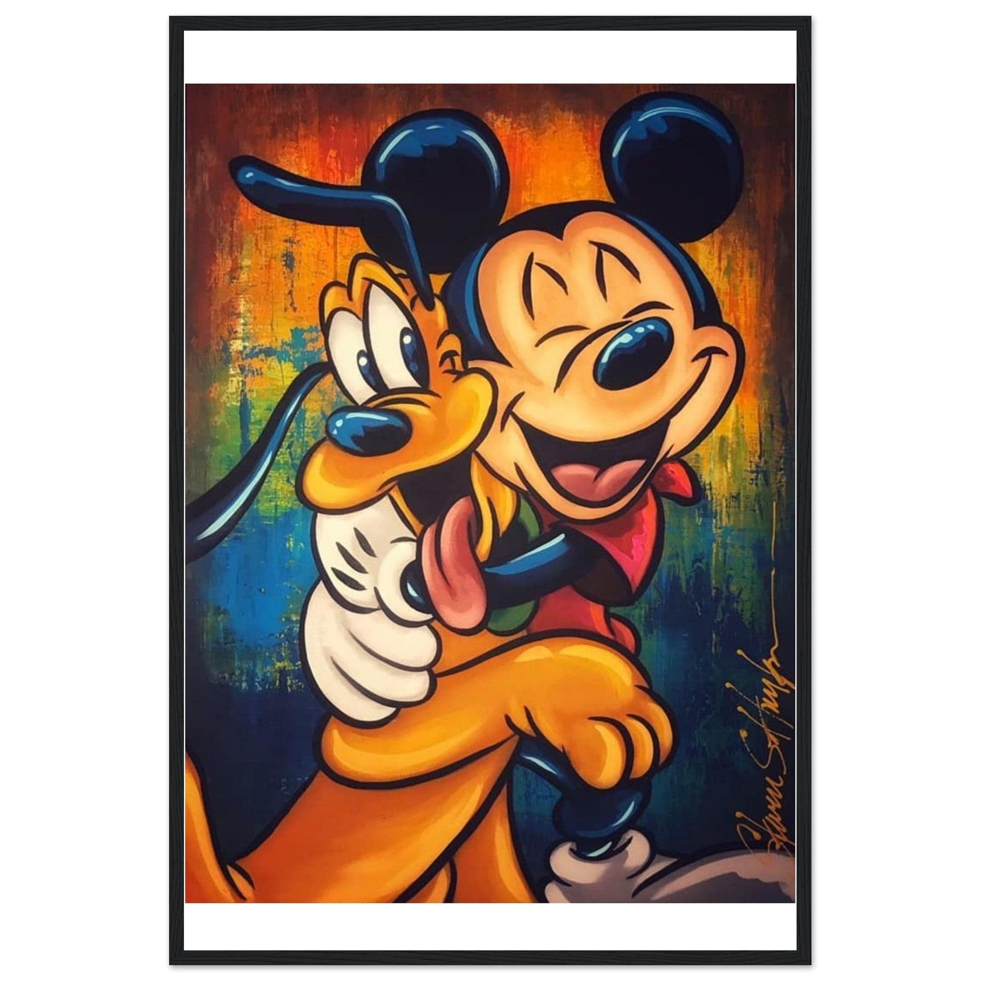 Tableau Mickey et Pluto - Canvanation