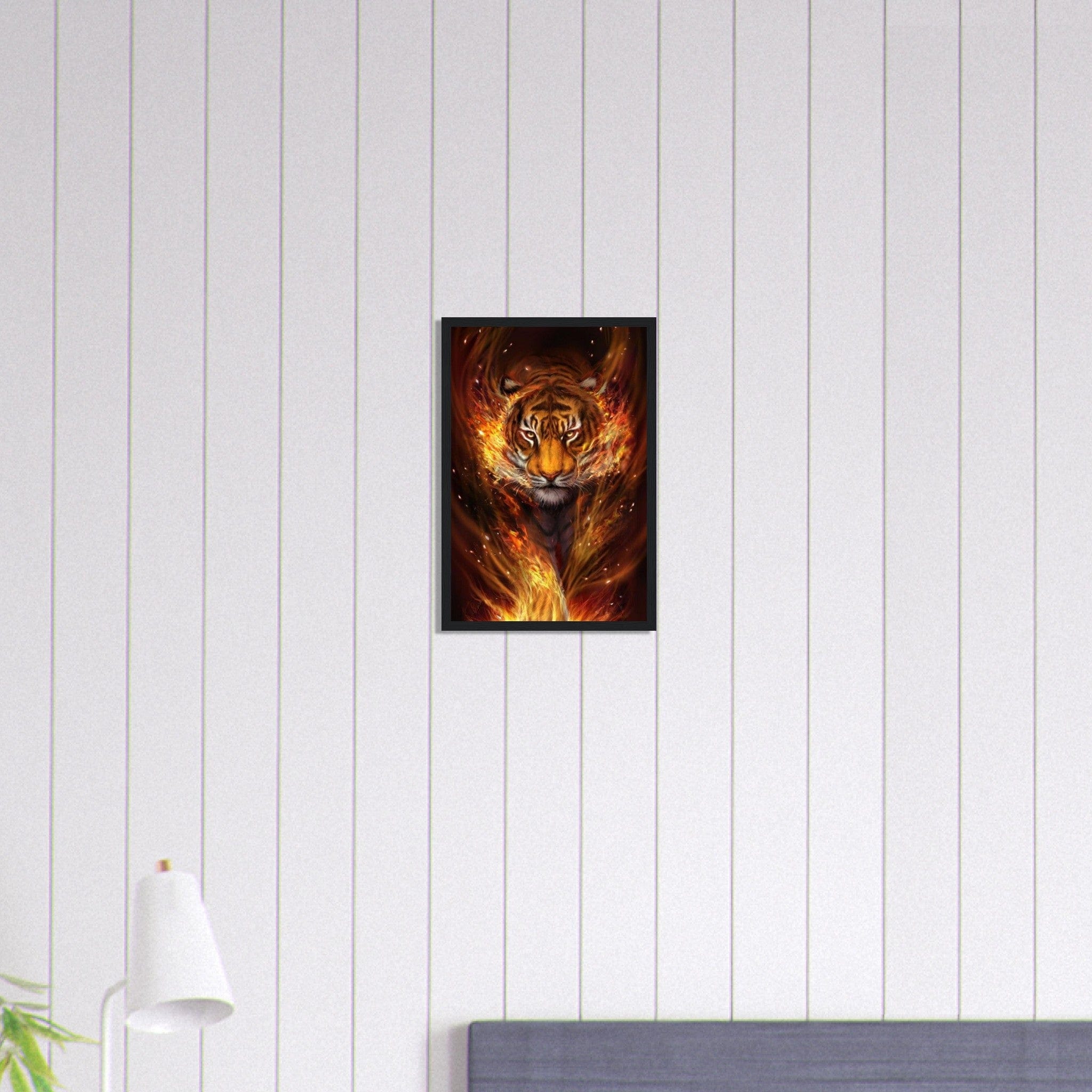 Canvanation Print Material 30x45 cm / 12x18″ Tableau Tigre de Feu